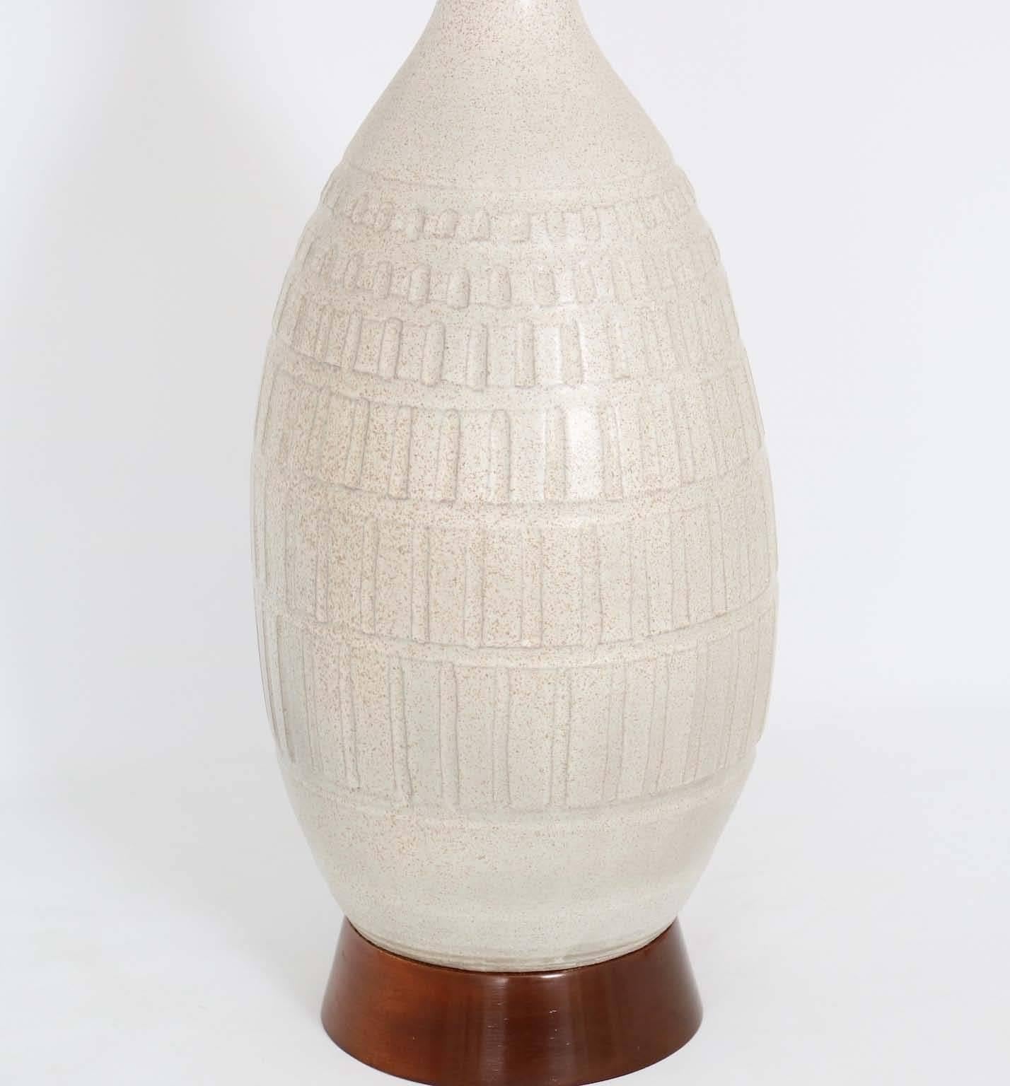 American Bob Kinzie Studio Pottery Lamp