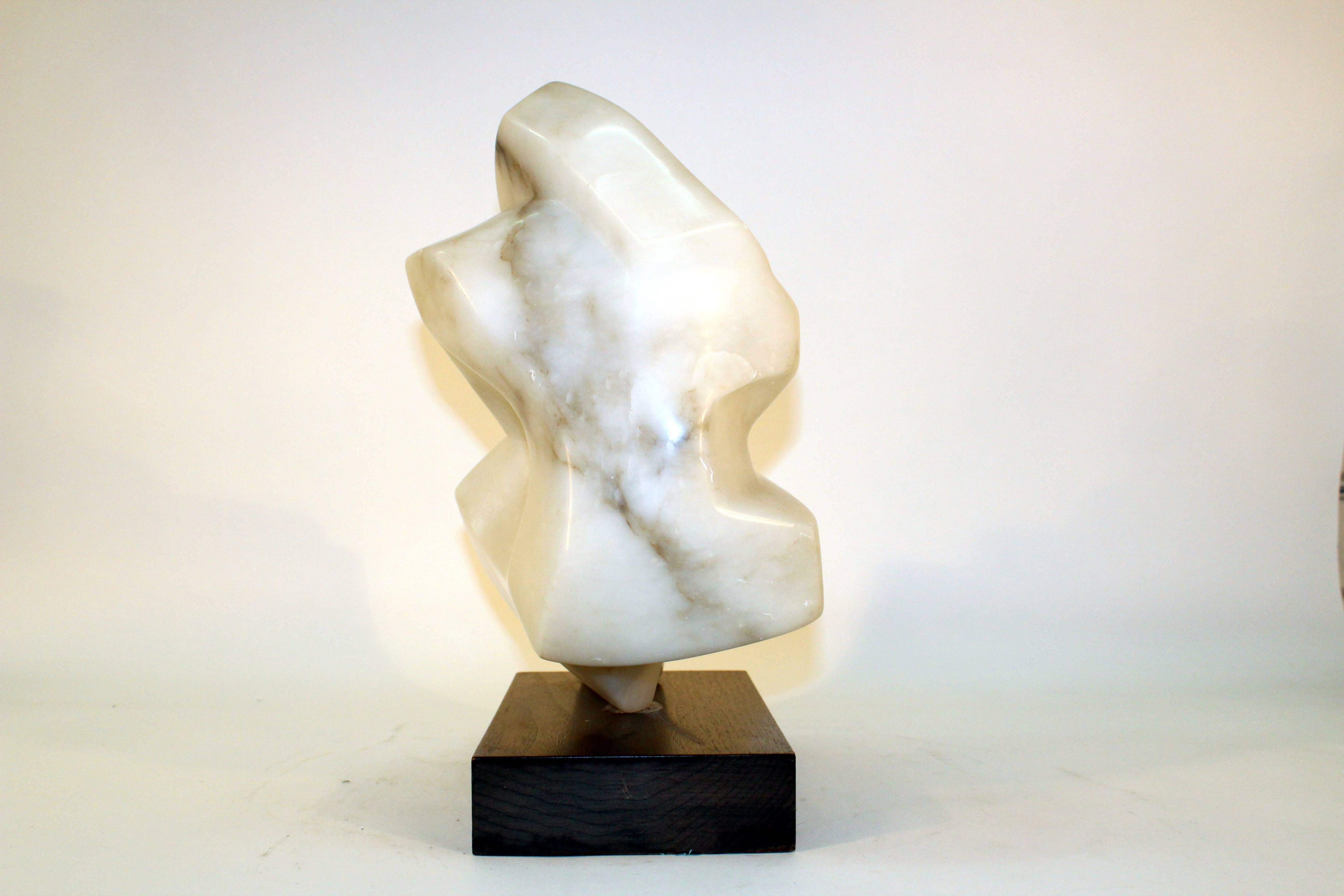 Abstract Sculpture in Alabaster In Good Condition In New York, NY