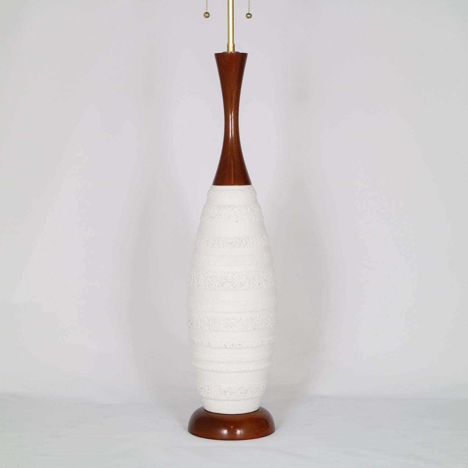 mid century modern ceramic lamp
