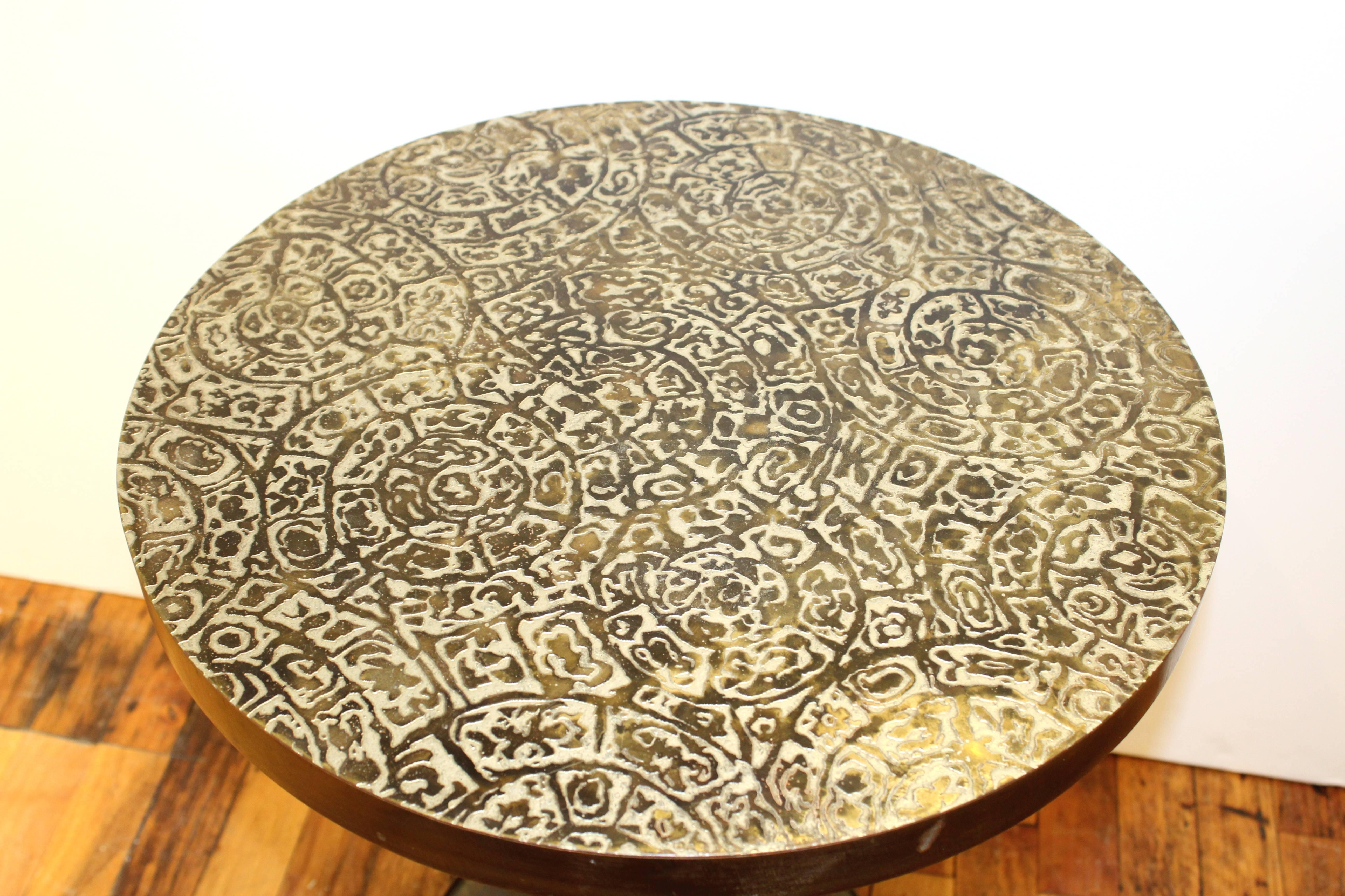 American Phillip & Kelvin LaVerne Table in Etruscan Pattern