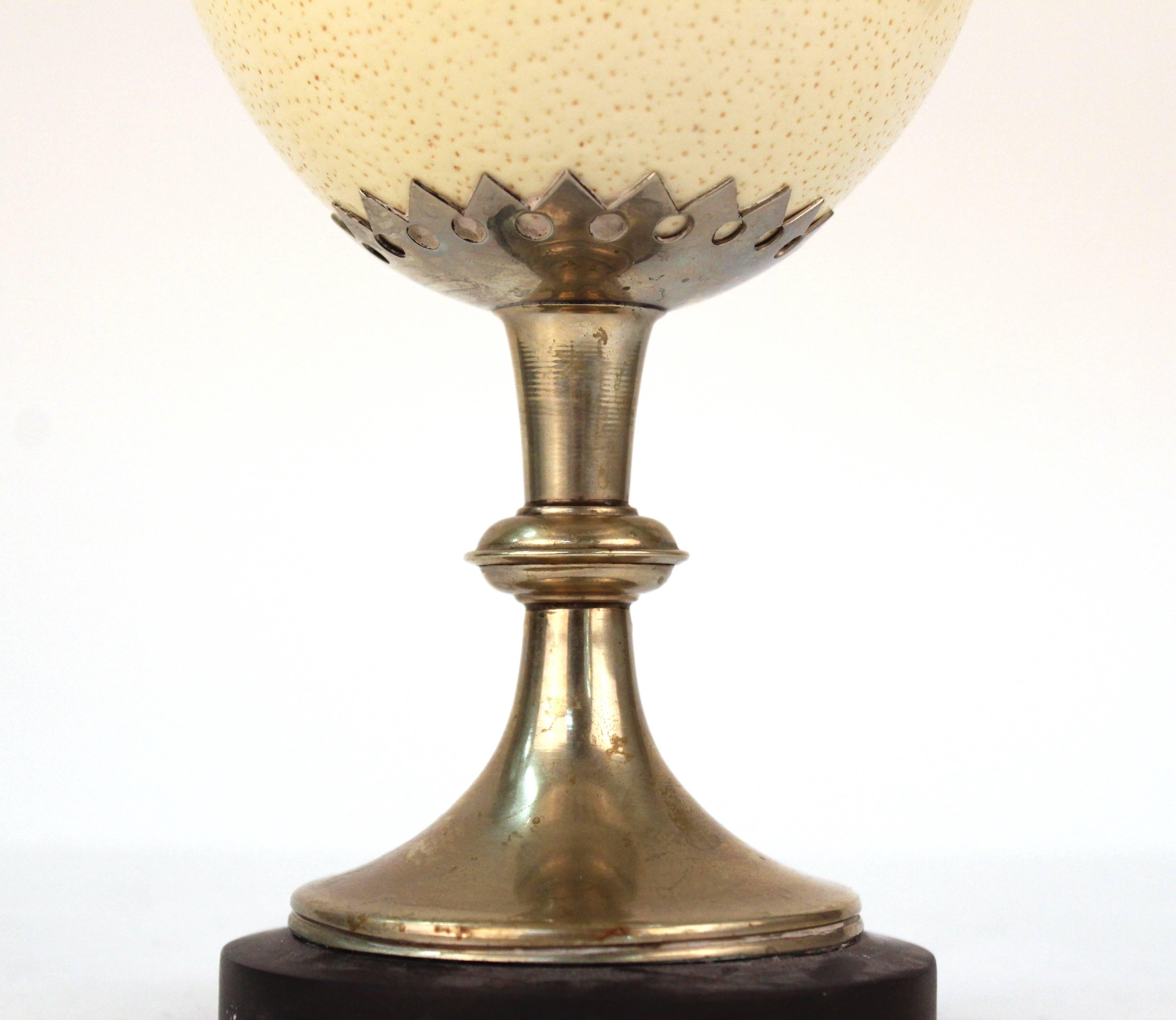 British Anthony Redmile Ostrich Egg Ornamental Urn