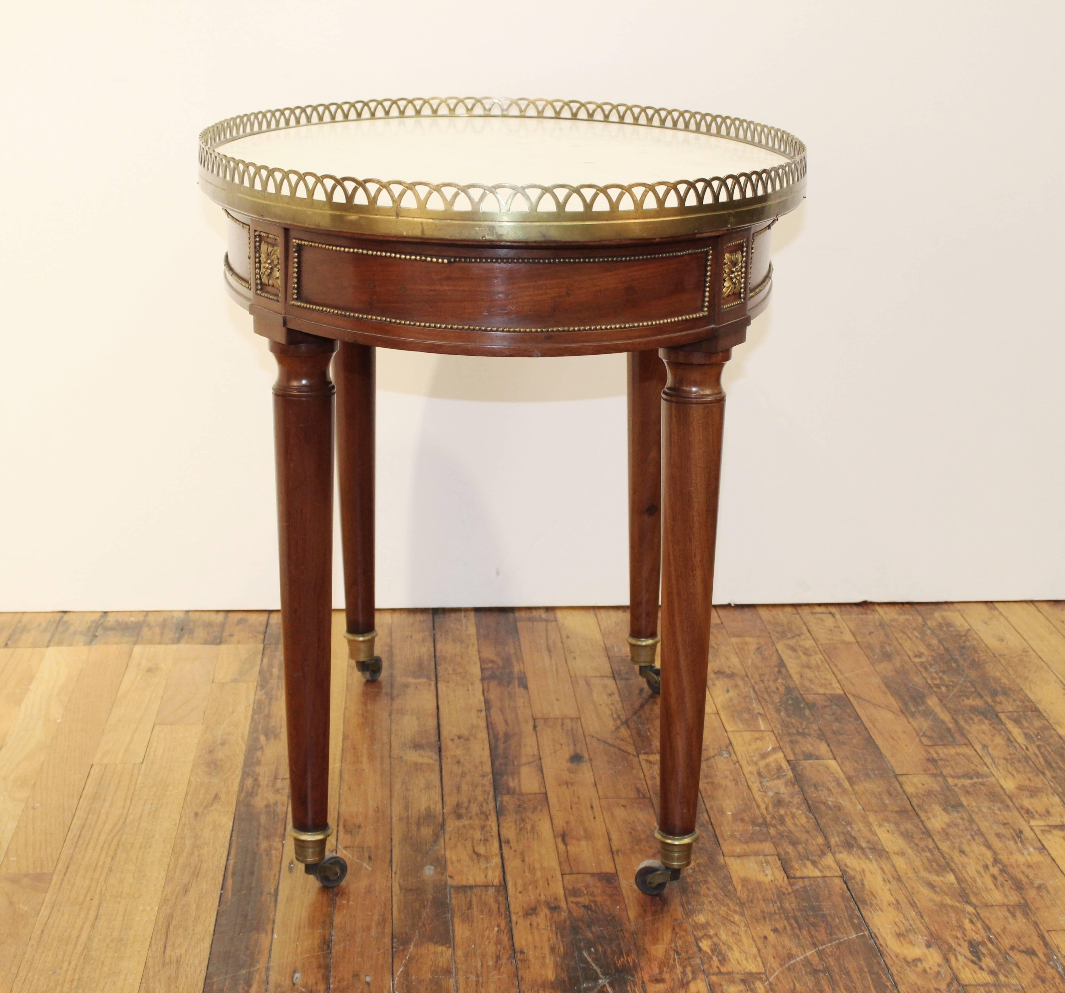 French 18th Century Marble-Top Mahogany Table by Georges Jacob