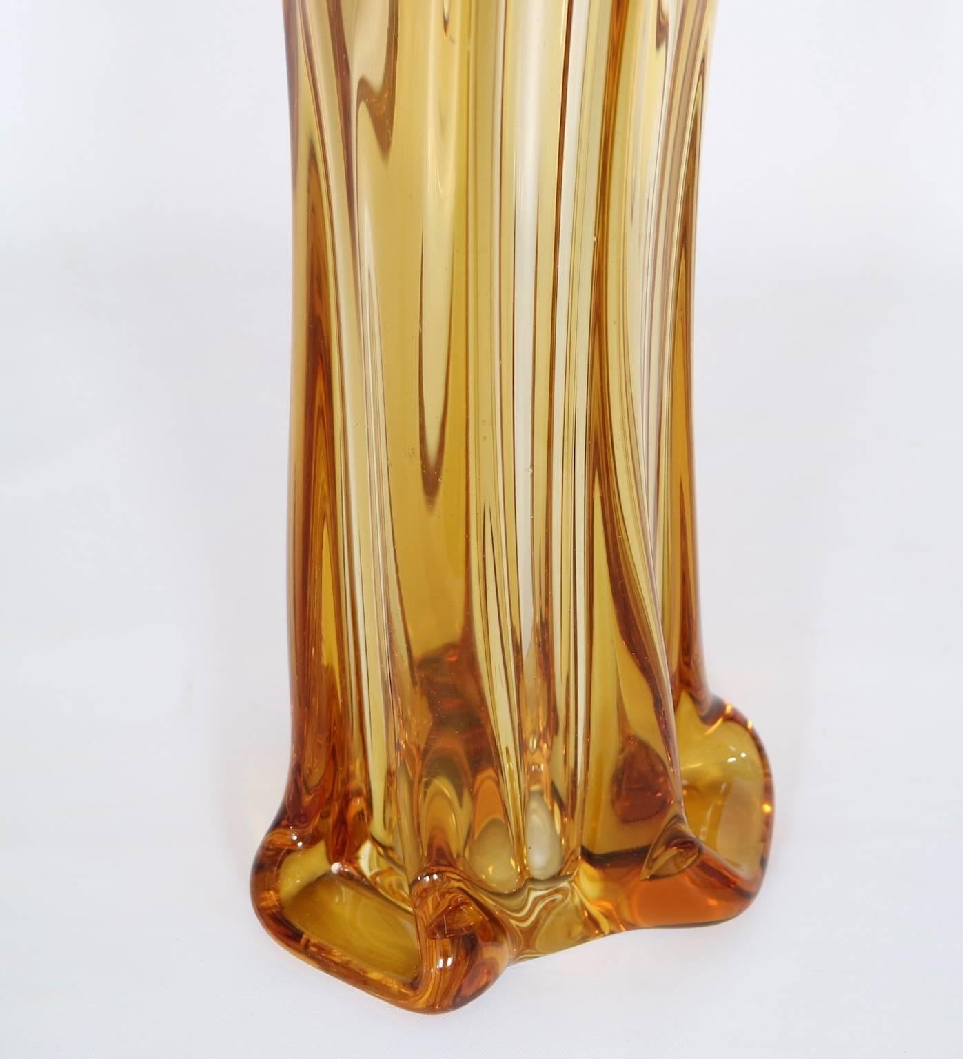 Italian Large Murano Glass Vase by Seguso
