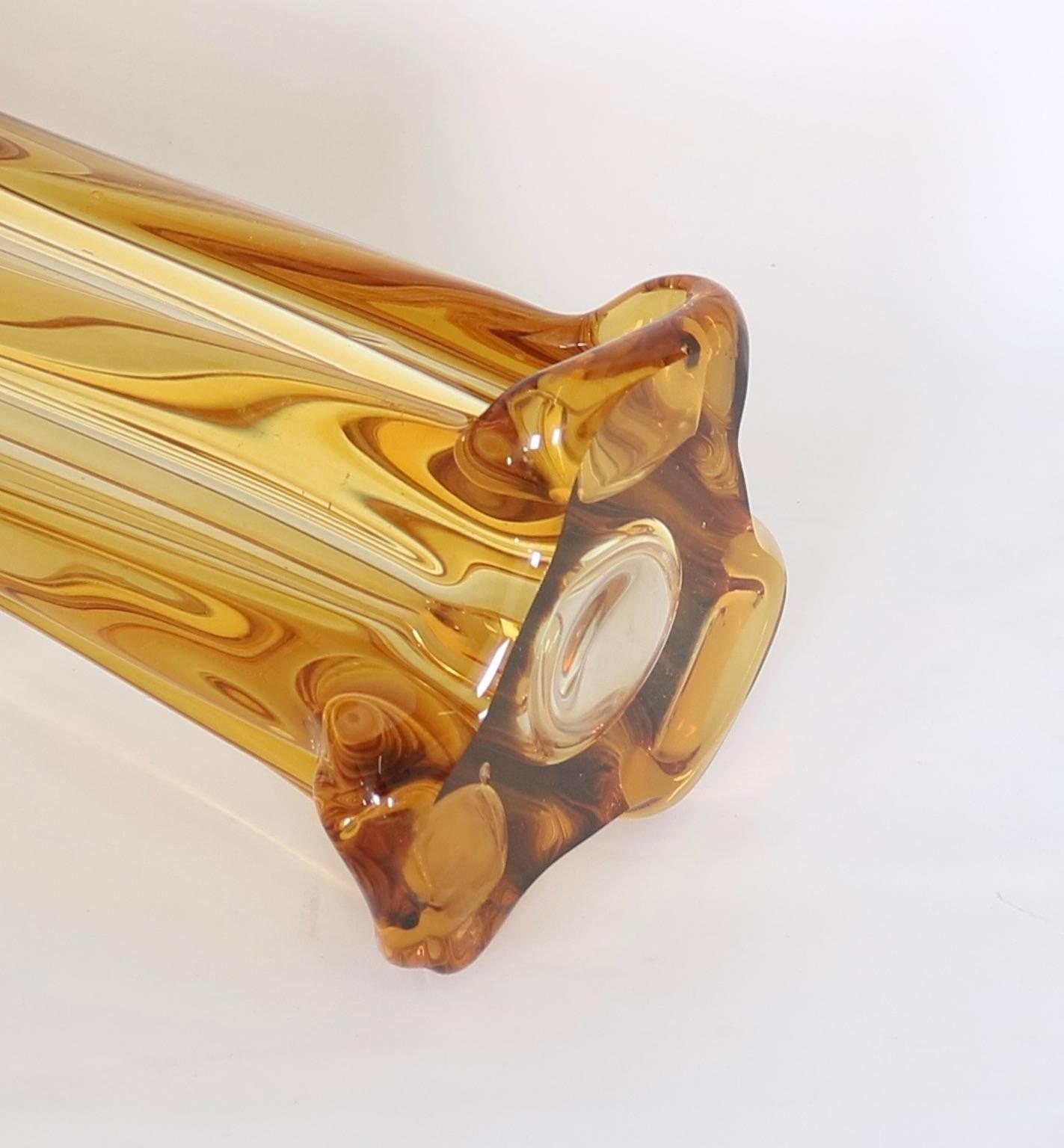 Large Murano Glass Vase by Seguso In Excellent Condition In New York, NY