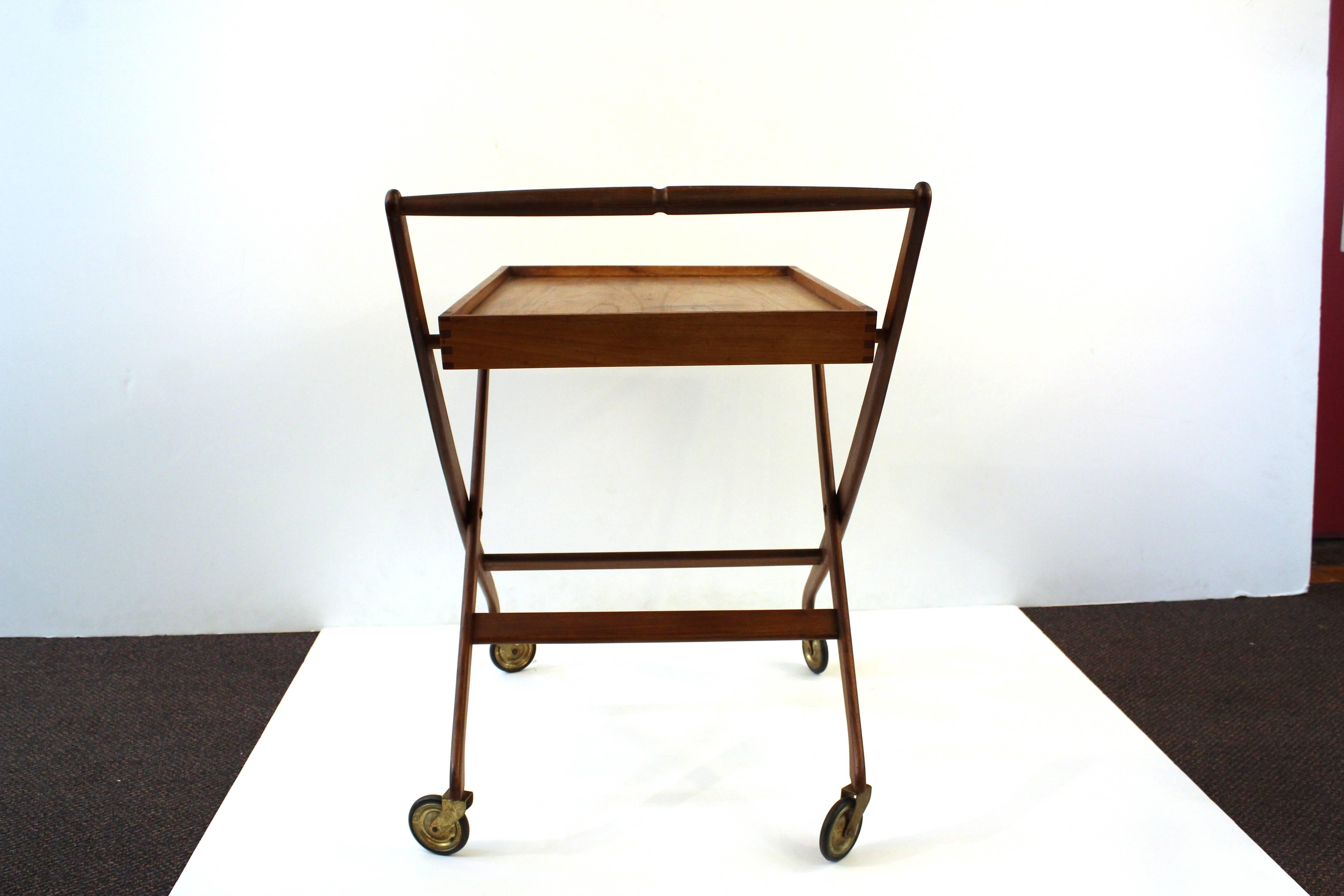 20th Century Danish Folding Bar Cart