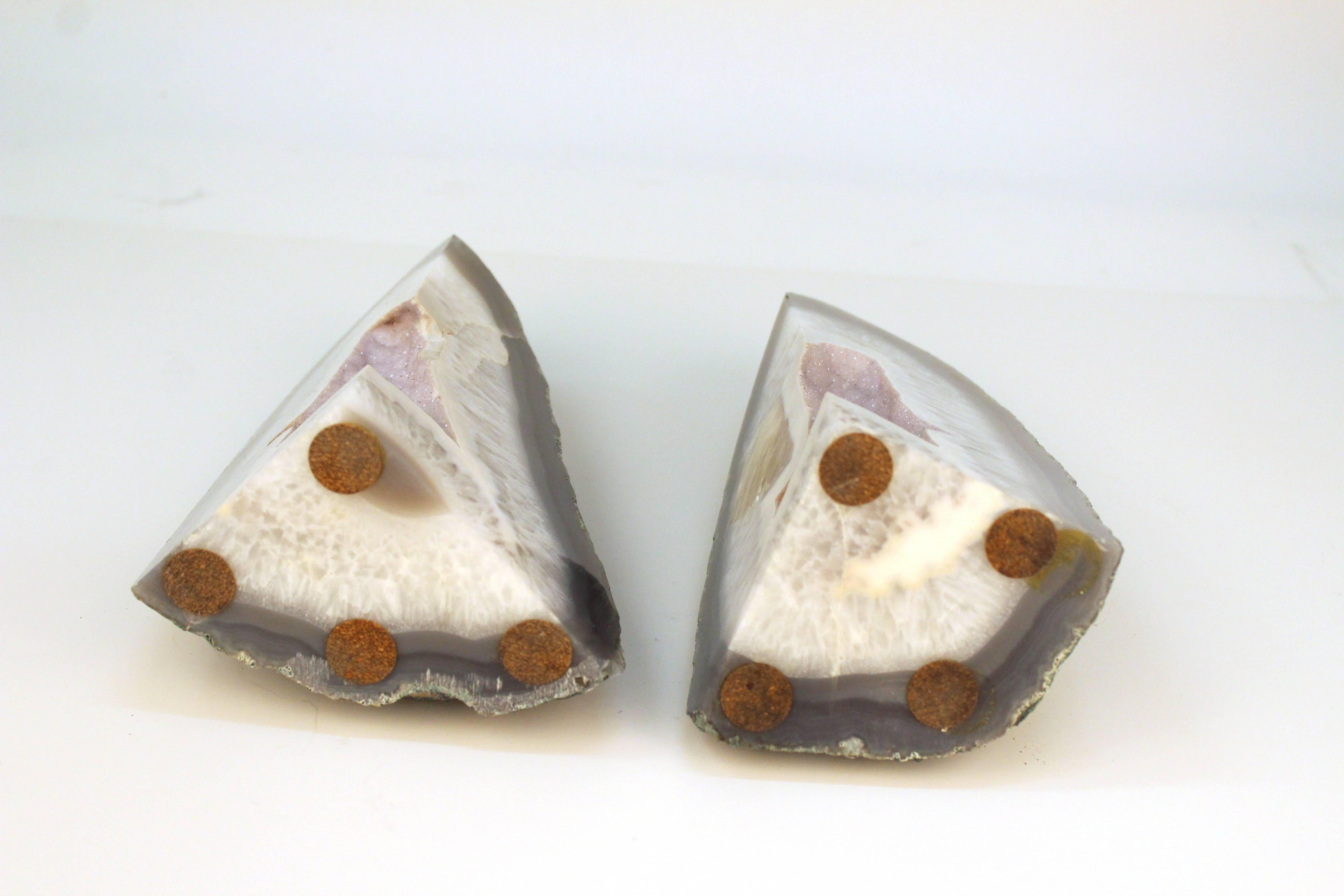 Agate Bookends 3