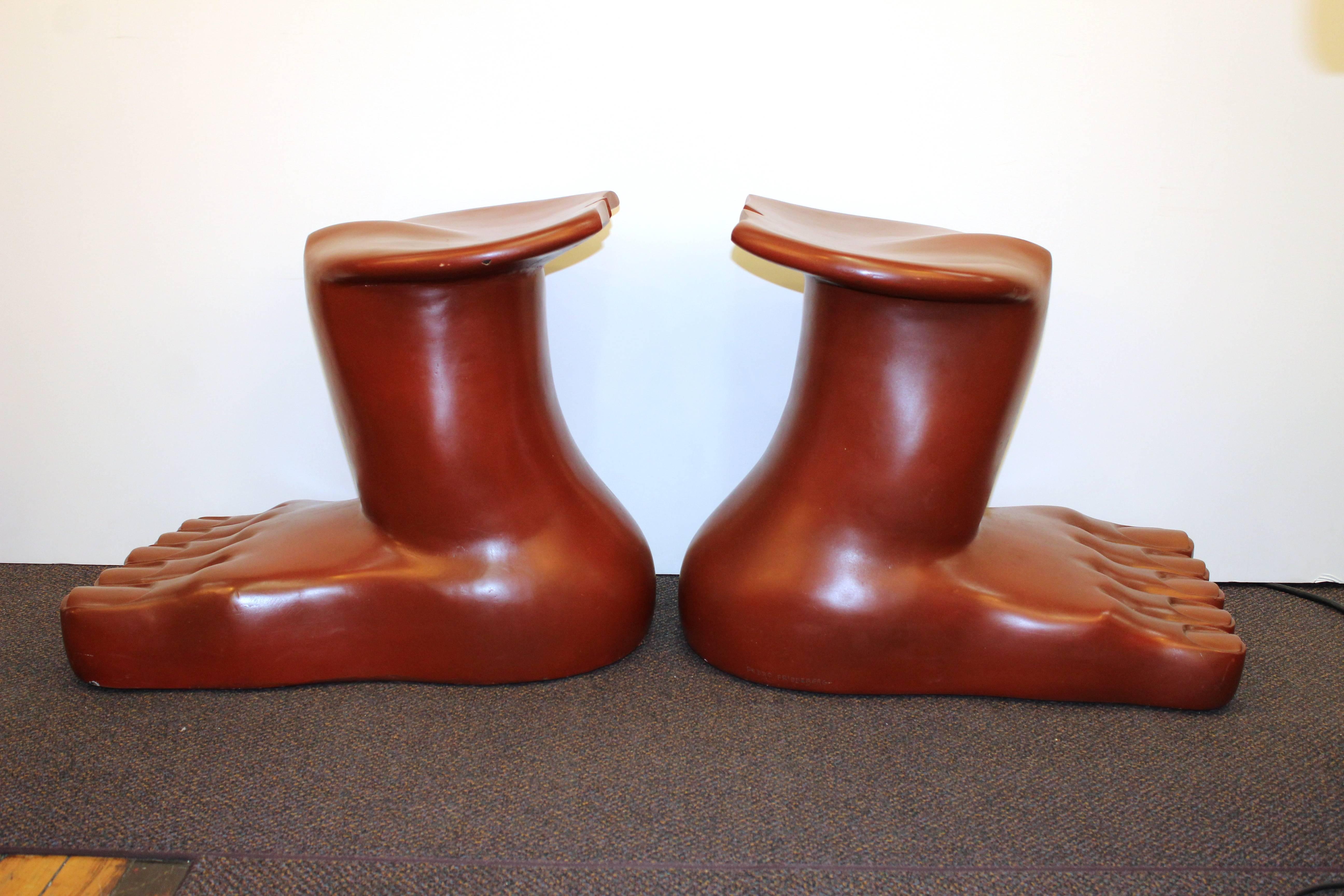 Pair of Pedro Friedeberg Foot Stools In Good Condition In New York, NY
