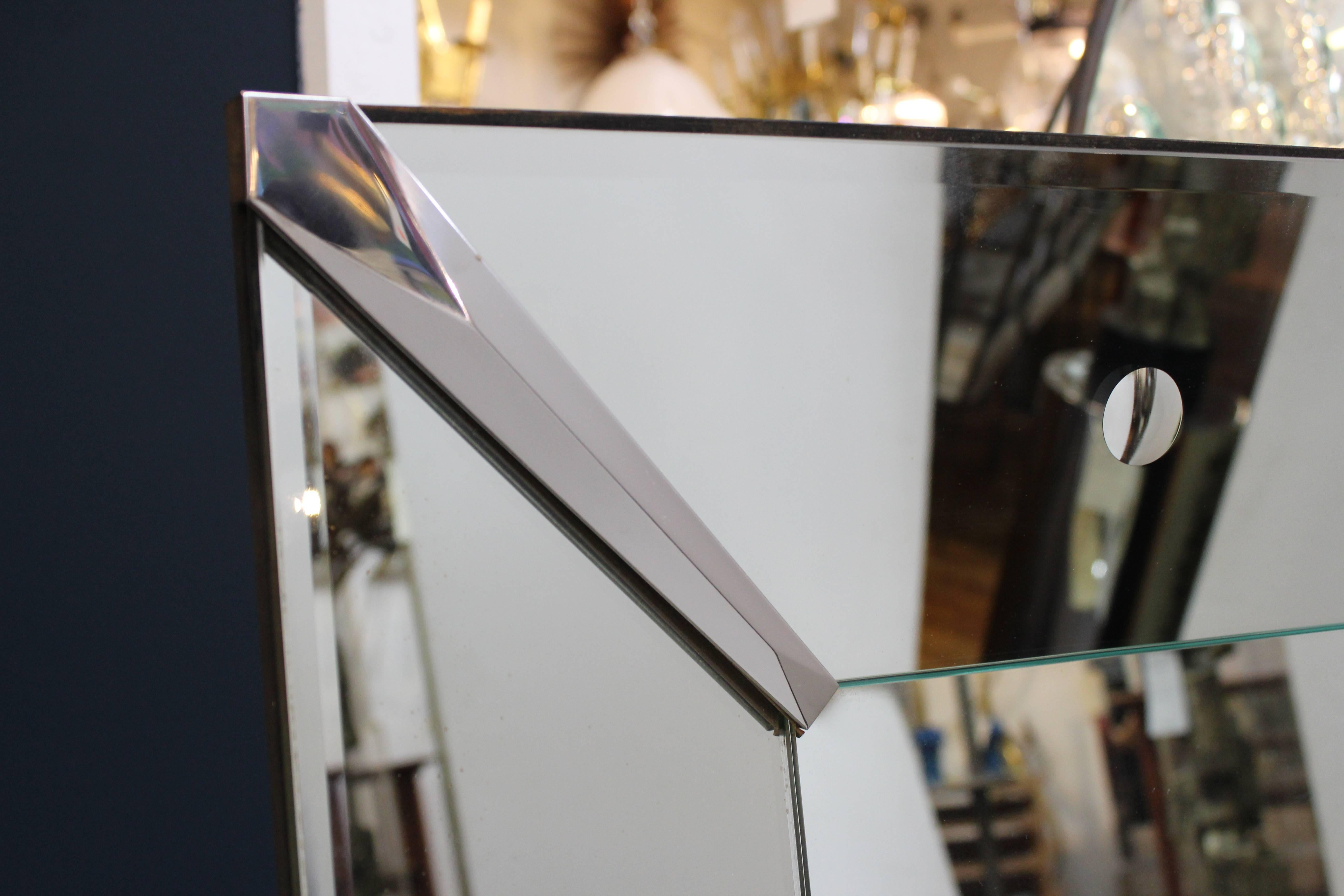 20th Century Venetian Mirror with Scalloped Edges