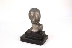 Bust of a Woman on a Black Base