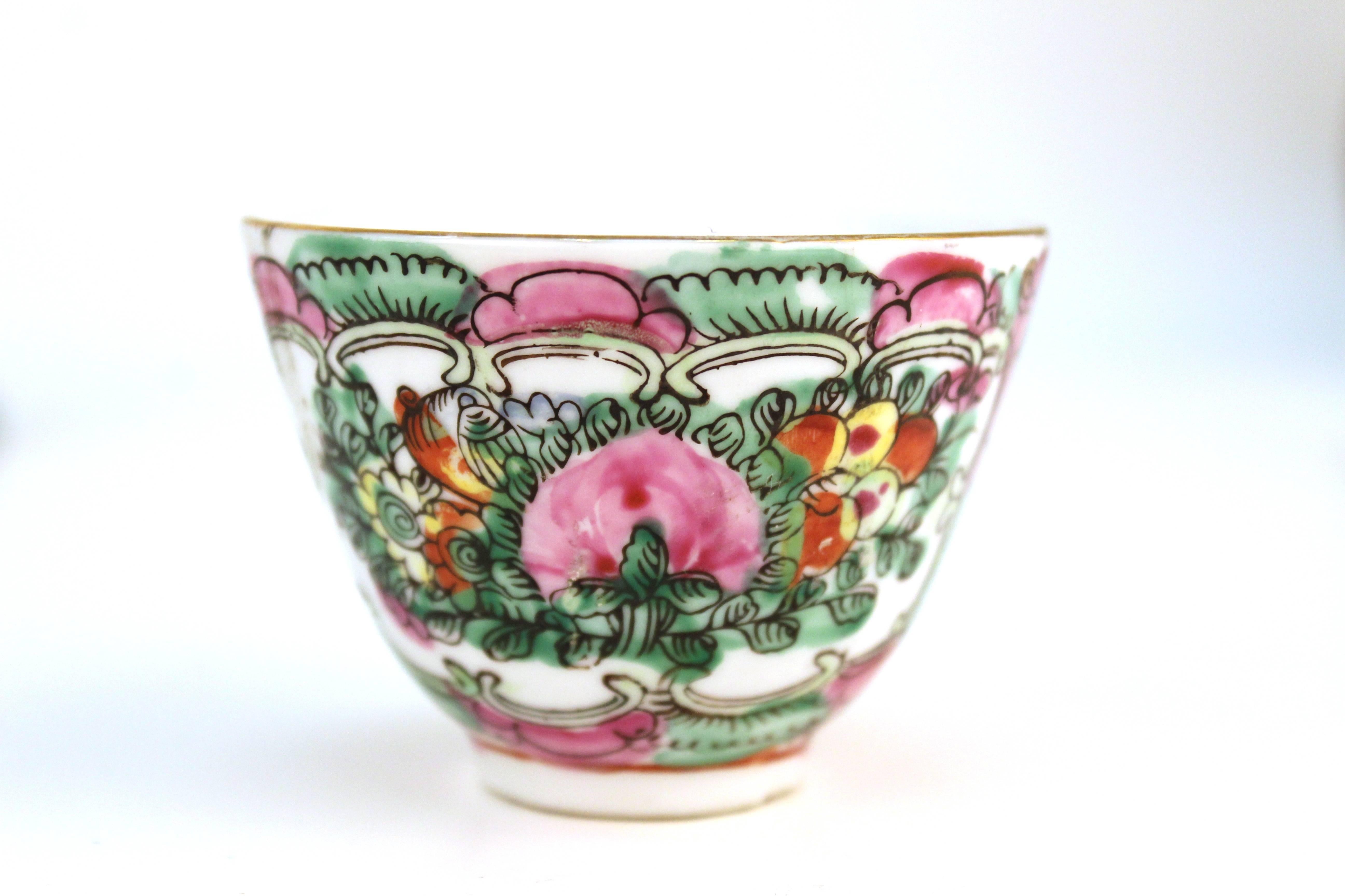 Set of Six Asian Porcelain Cups 2