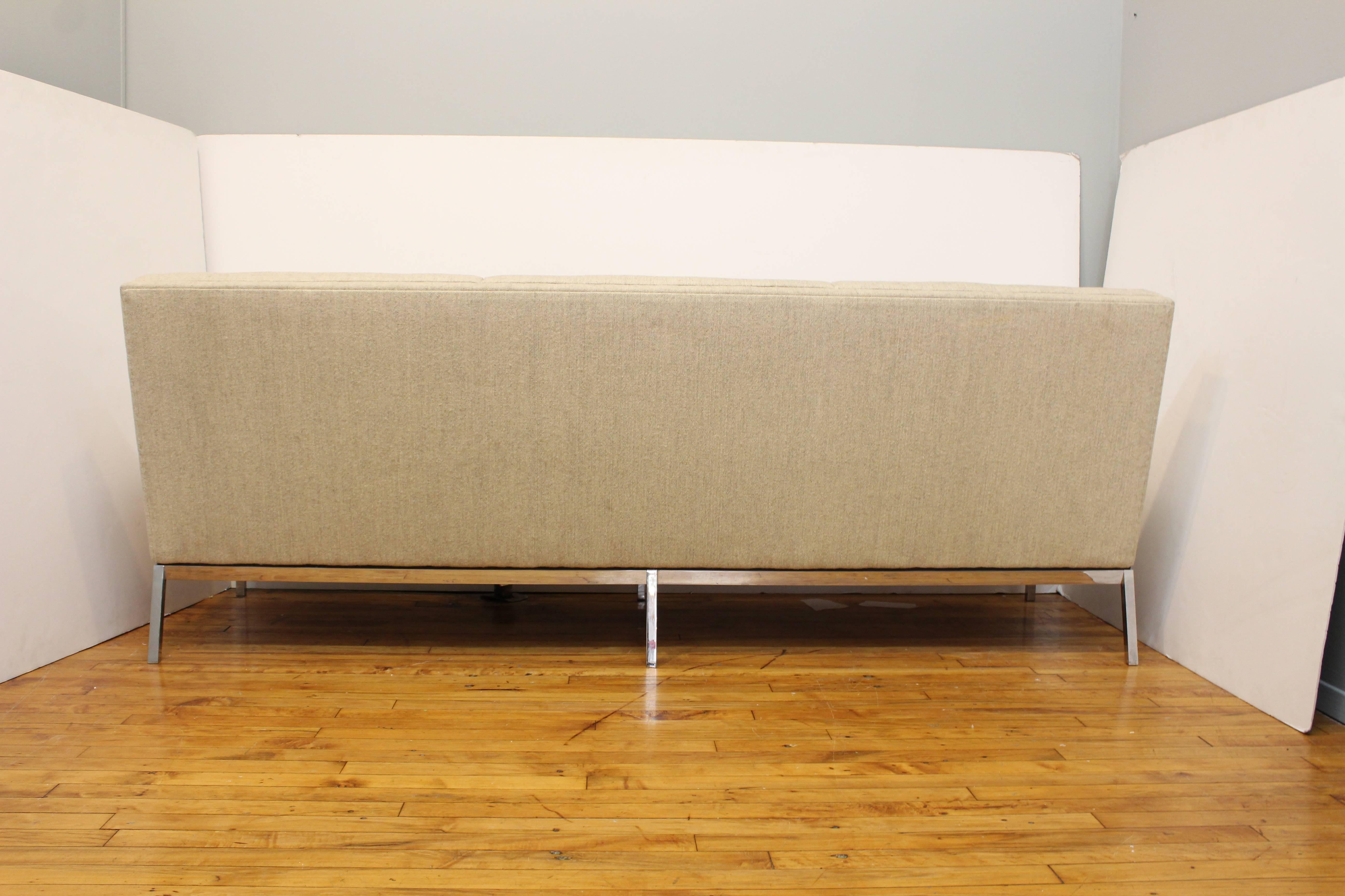 American Florence Knoll for Knoll Three-Seat Angular Sofa