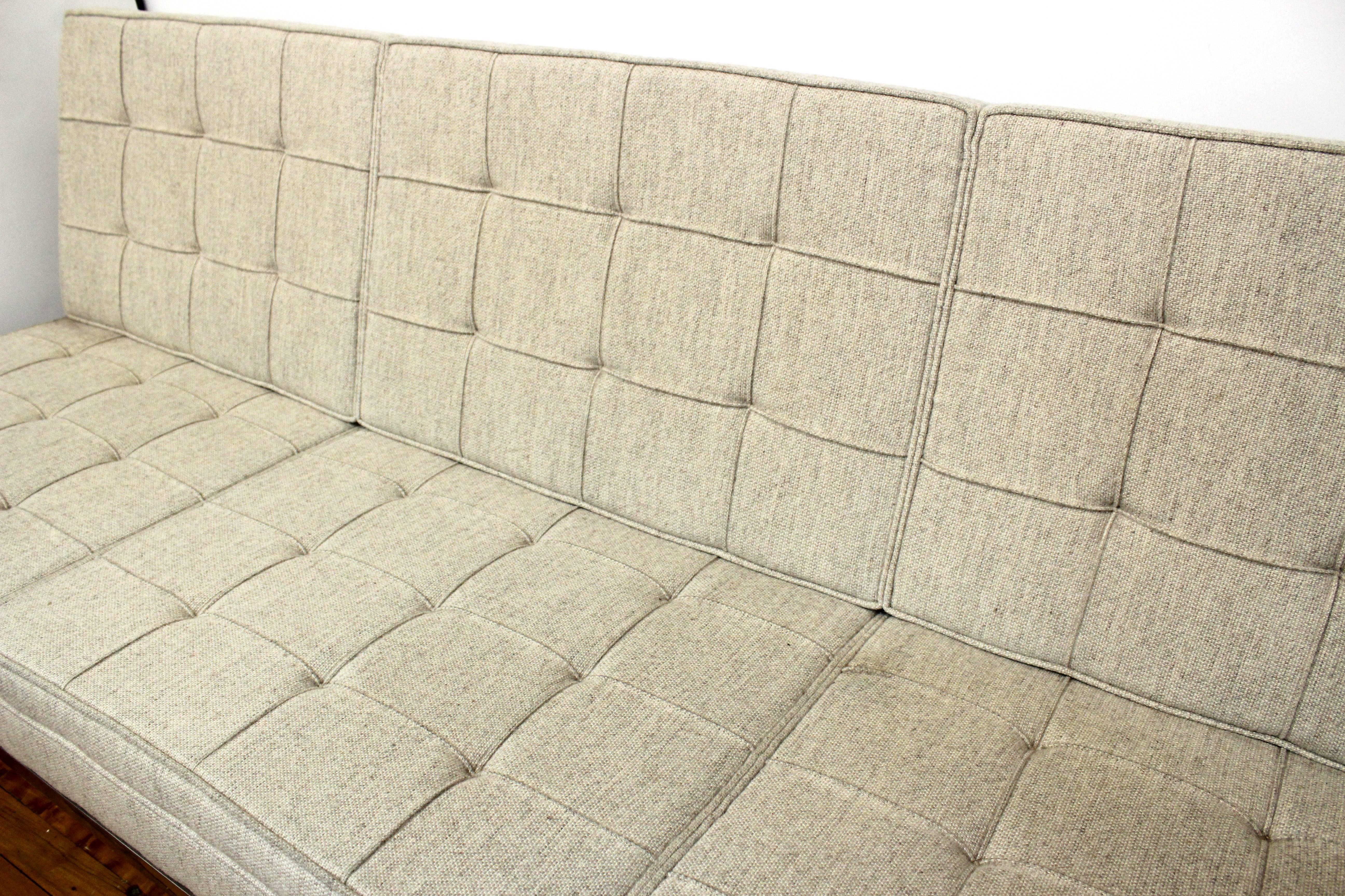 Florence Knoll for Knoll Three-Seat Angular Sofa In Good Condition In Astoria, NY