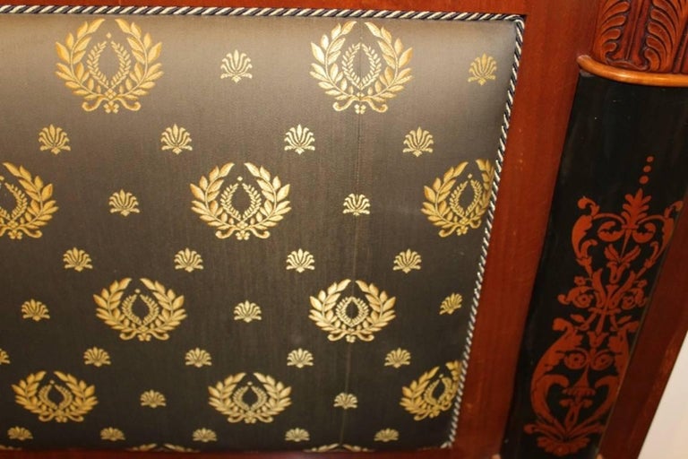 Empire Style Headboard with Versace Fabric at 1stDibs versace headboard, versace bed headboard