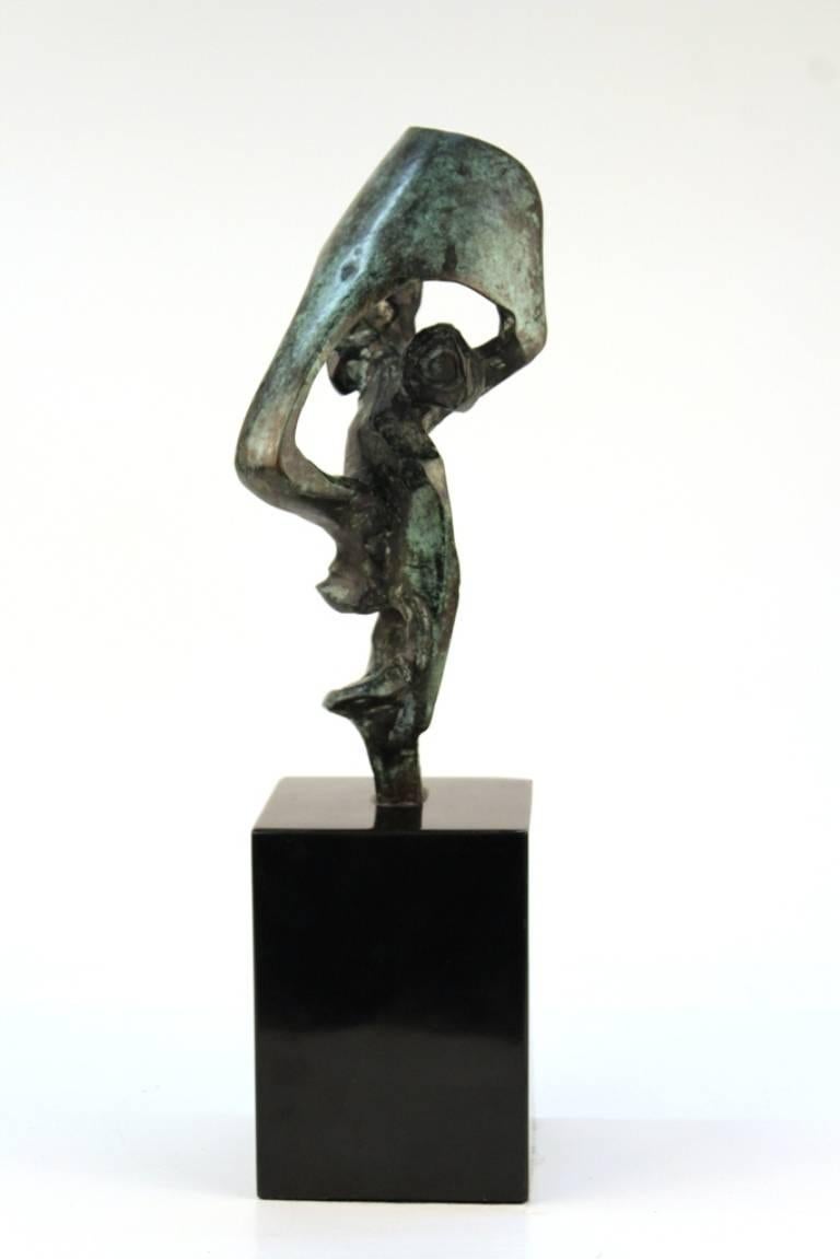 American Know LKS Abstract Sculpture in Bronze and Marble
