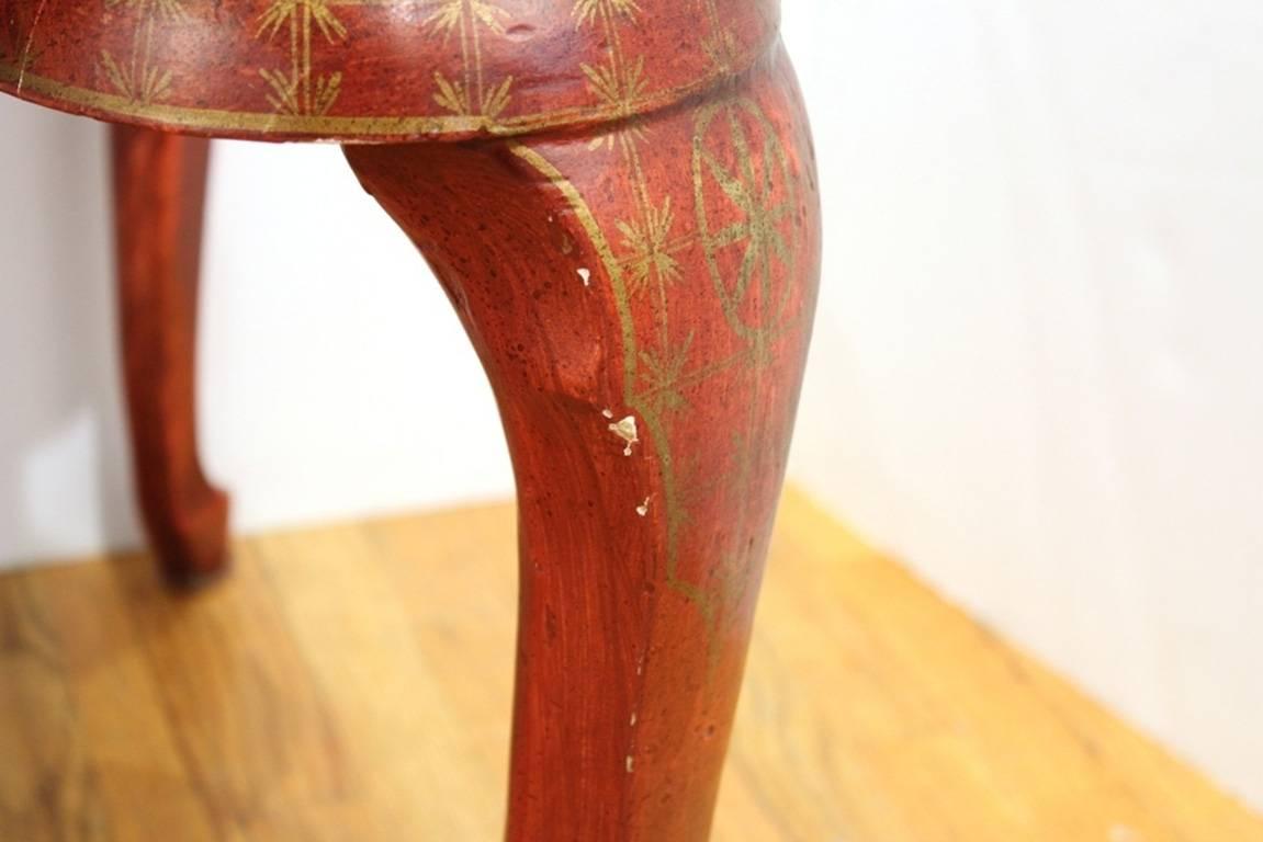 Chinoiserie Coffee Table in Red and Gold 3
