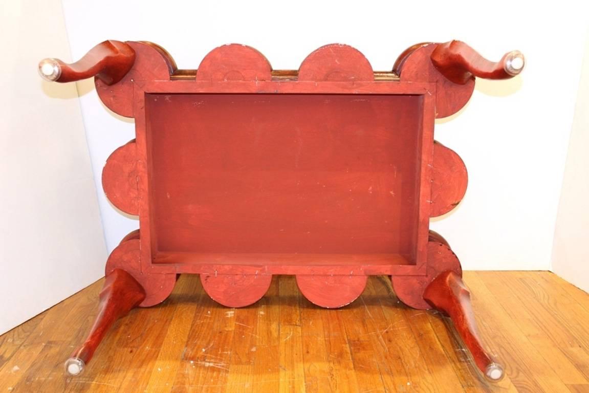 Chinoiserie Coffee Table in Red and Gold 2