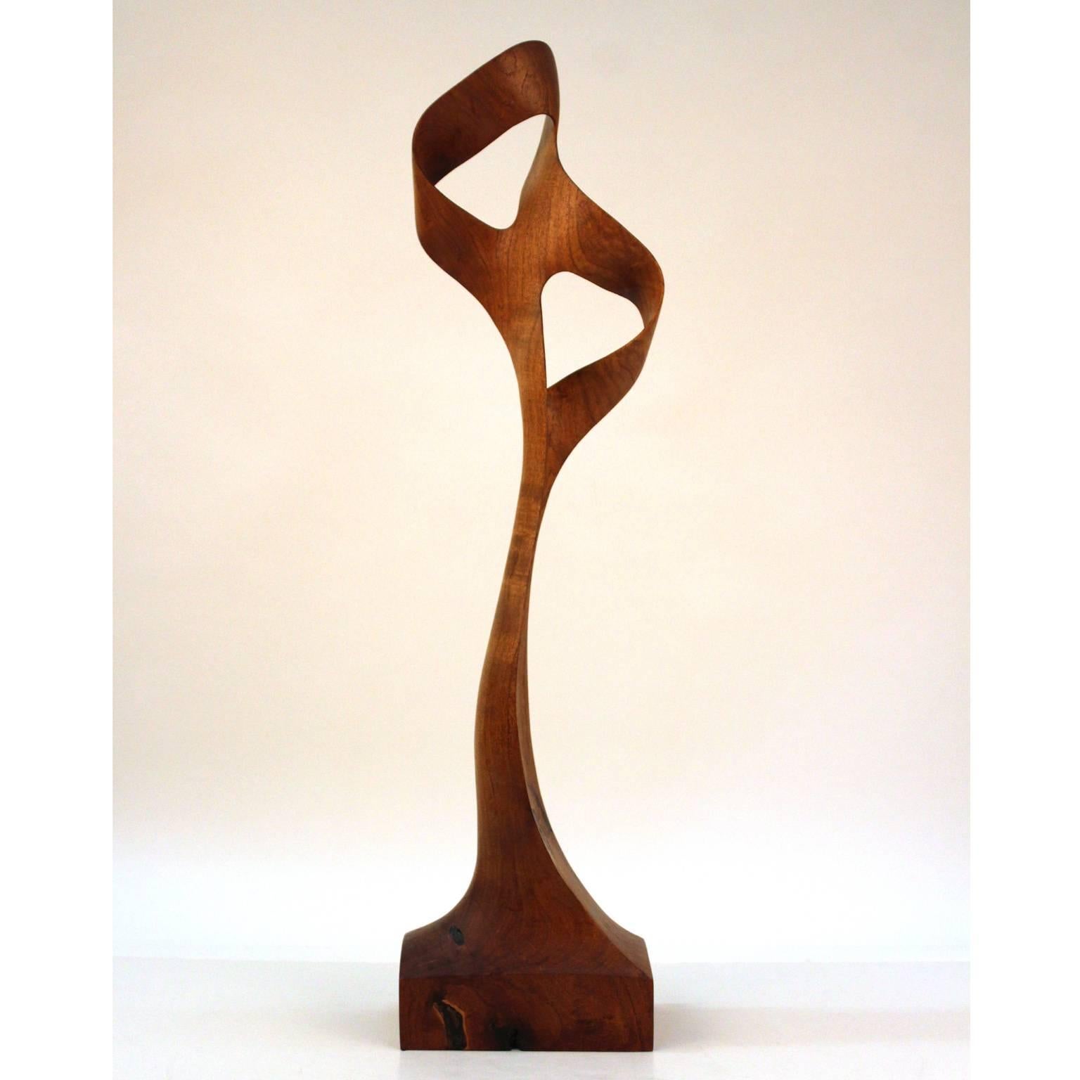 Late 20th Century Carved Wood Thomas Woodward Sculpture For Sale