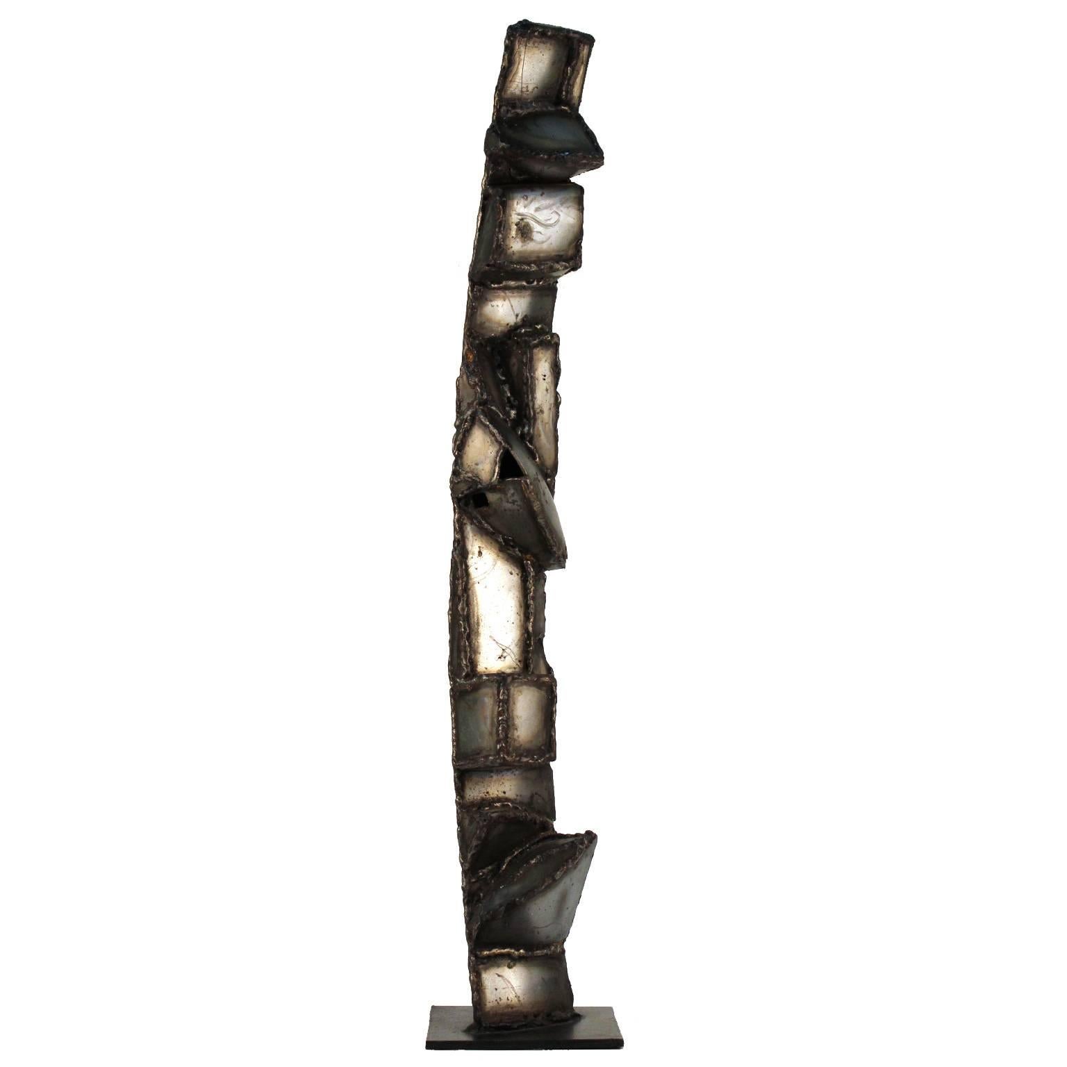 American Brutalist Welded Metal Sculpture by Jason Seley For Sale