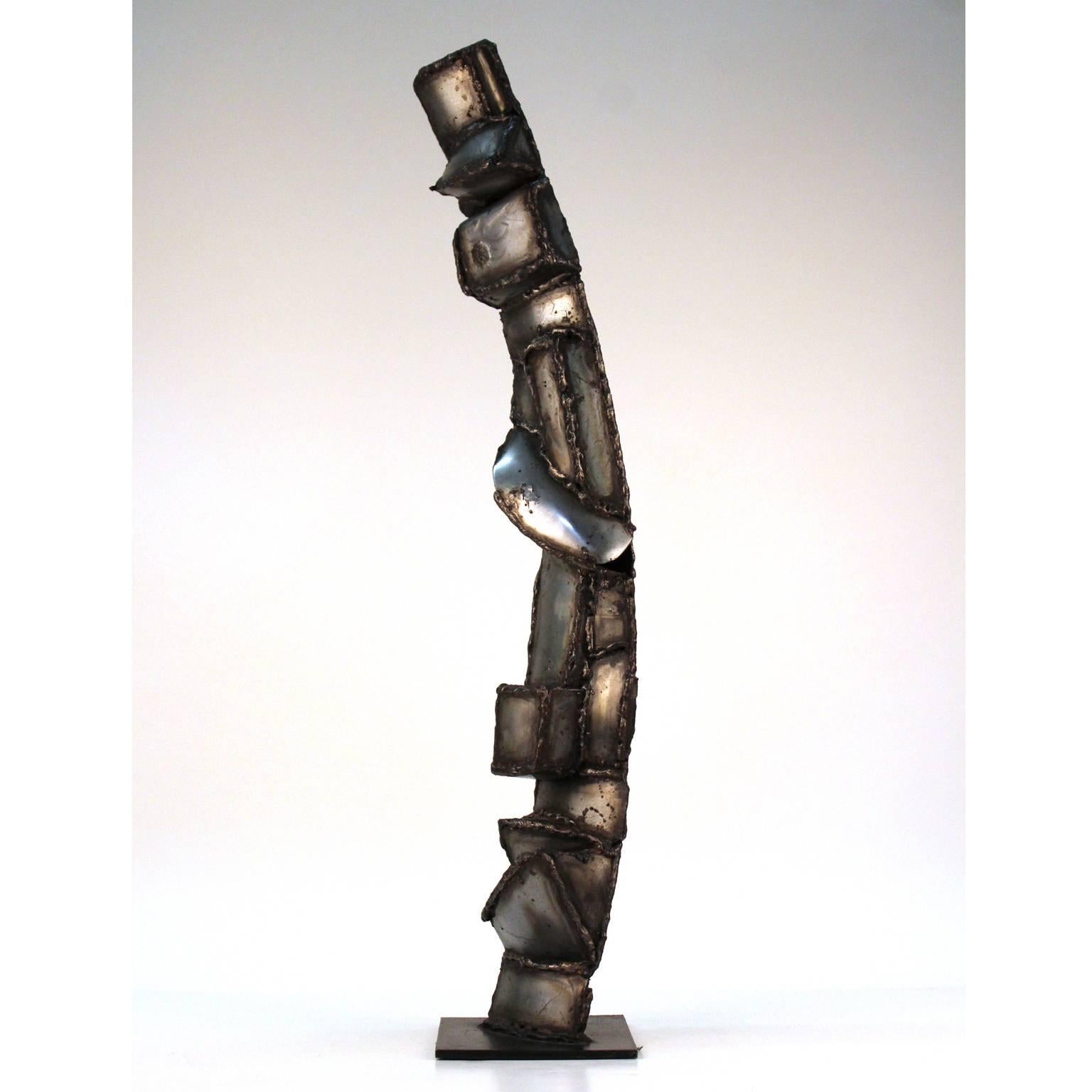 Mid-20th Century American Brutalist Welded Metal Sculpture by Jason Seley For Sale