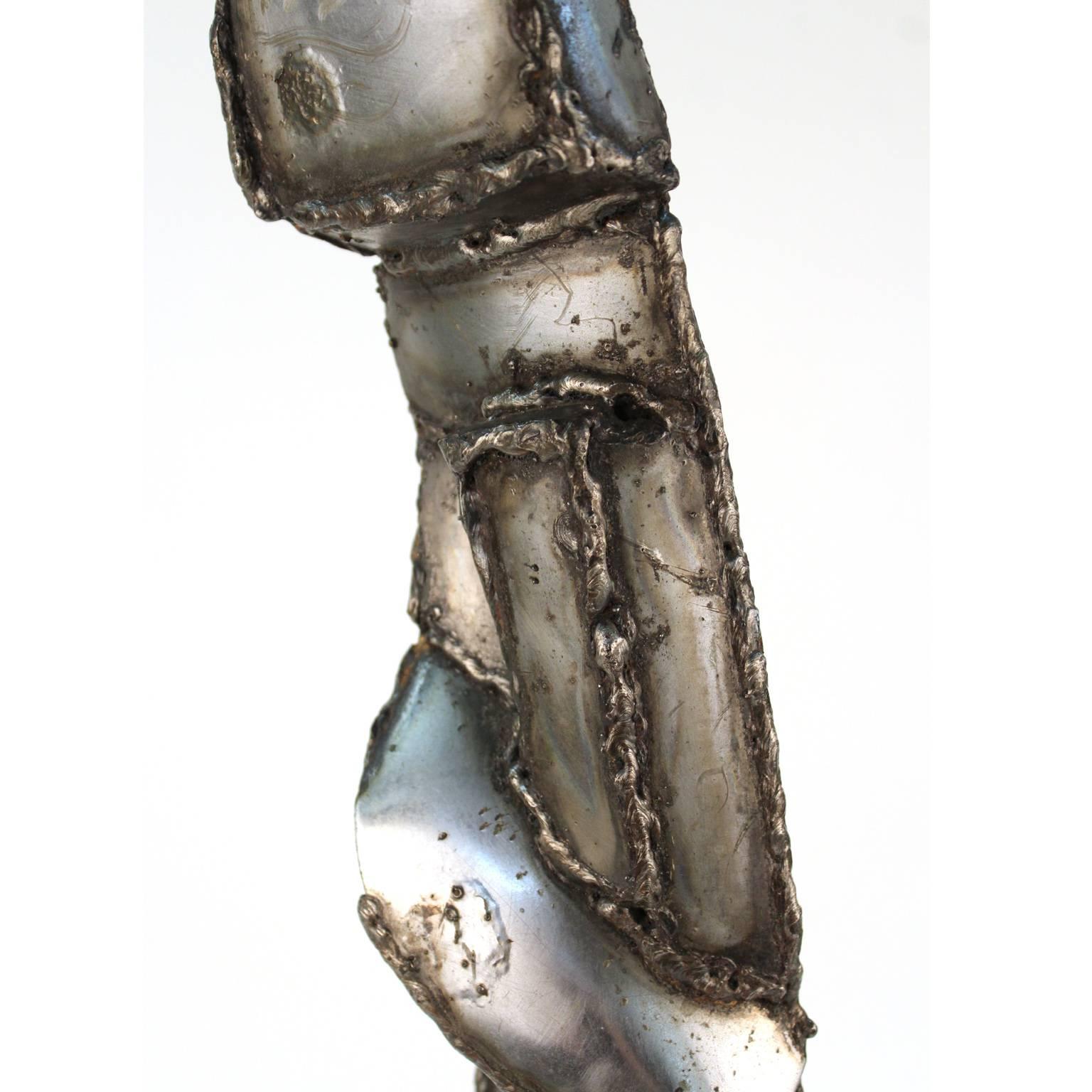 Escultura Brutalista Americana de Metal Soldado de Jason Seley 1
