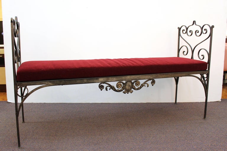 Turn Of The Century Wrought Iron Bench At 1stdibs