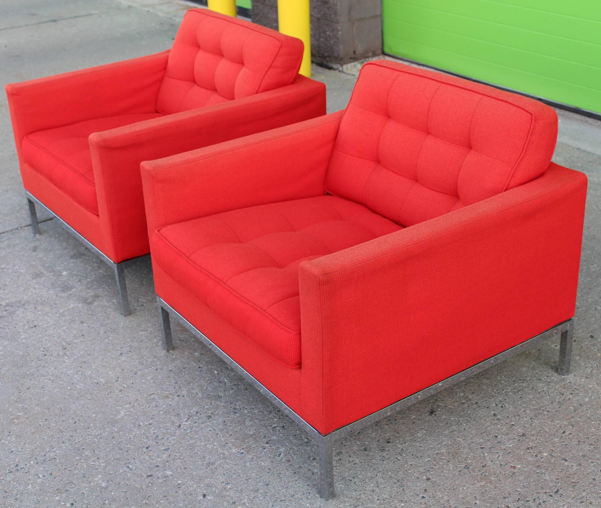 Mid-Century Modern Florence Knoll Lounge Chairs