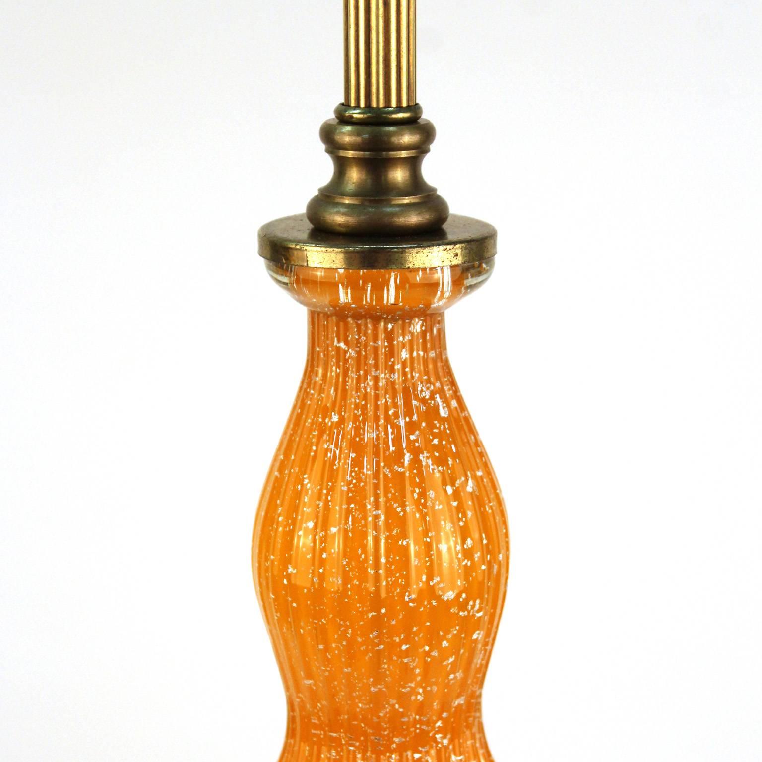 Mid-Century Barovier and Toso Murano Glass Table Lamp In Good Condition In New York, NY