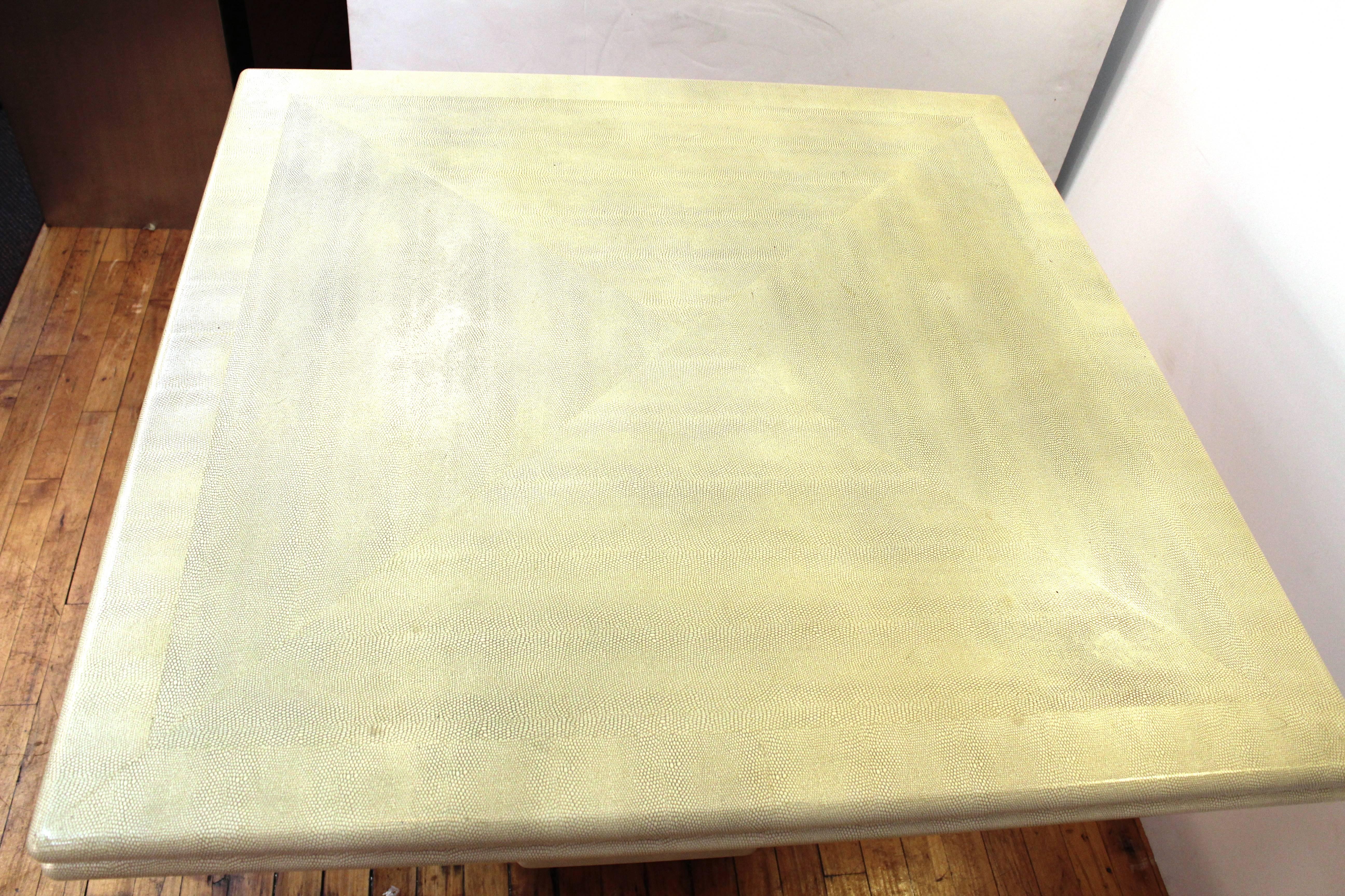 Modernist Shagreen Square Coffee Table 2