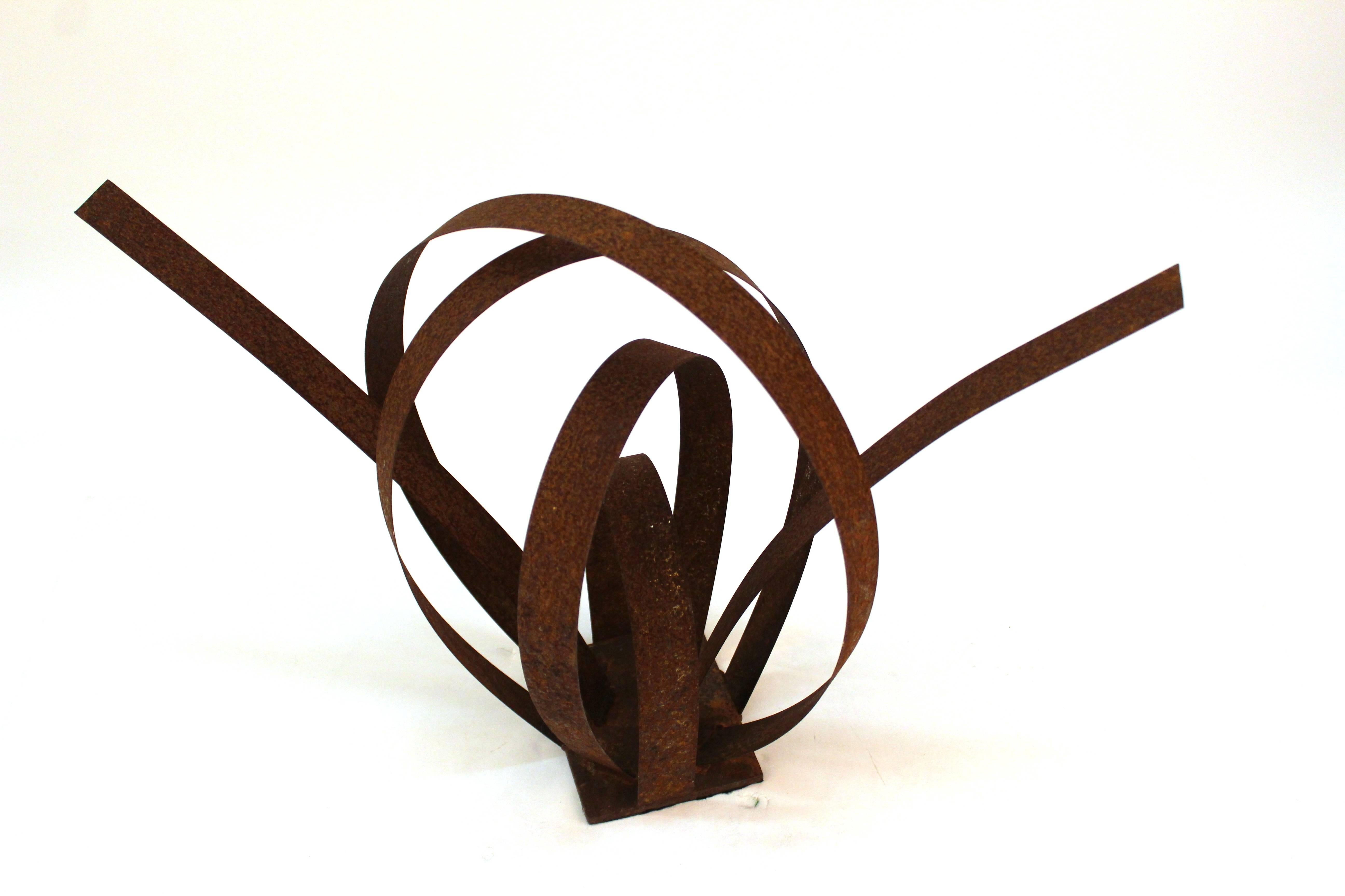 20th Century Abstract Loop Metal Sculpture