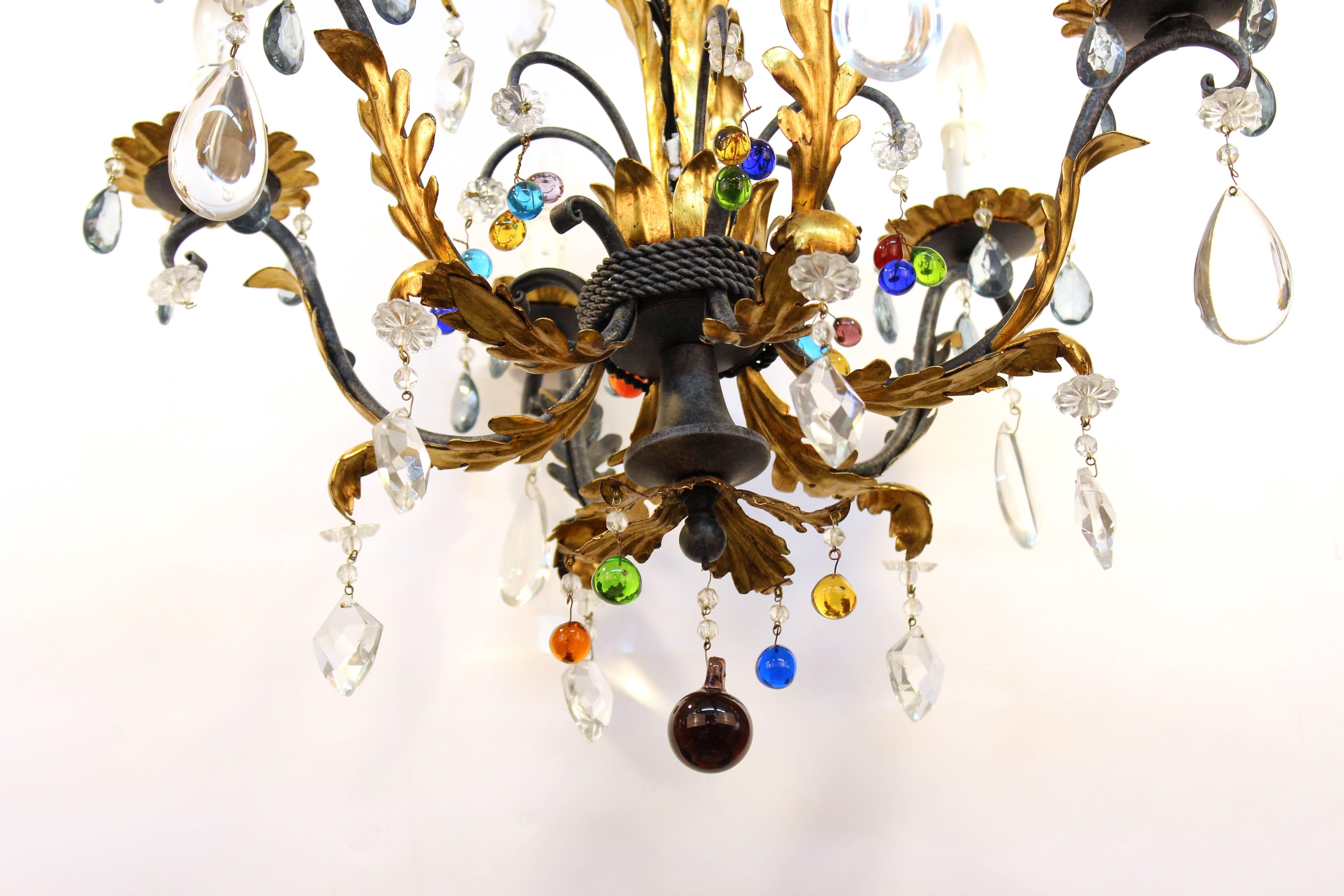 multicolored chandelier