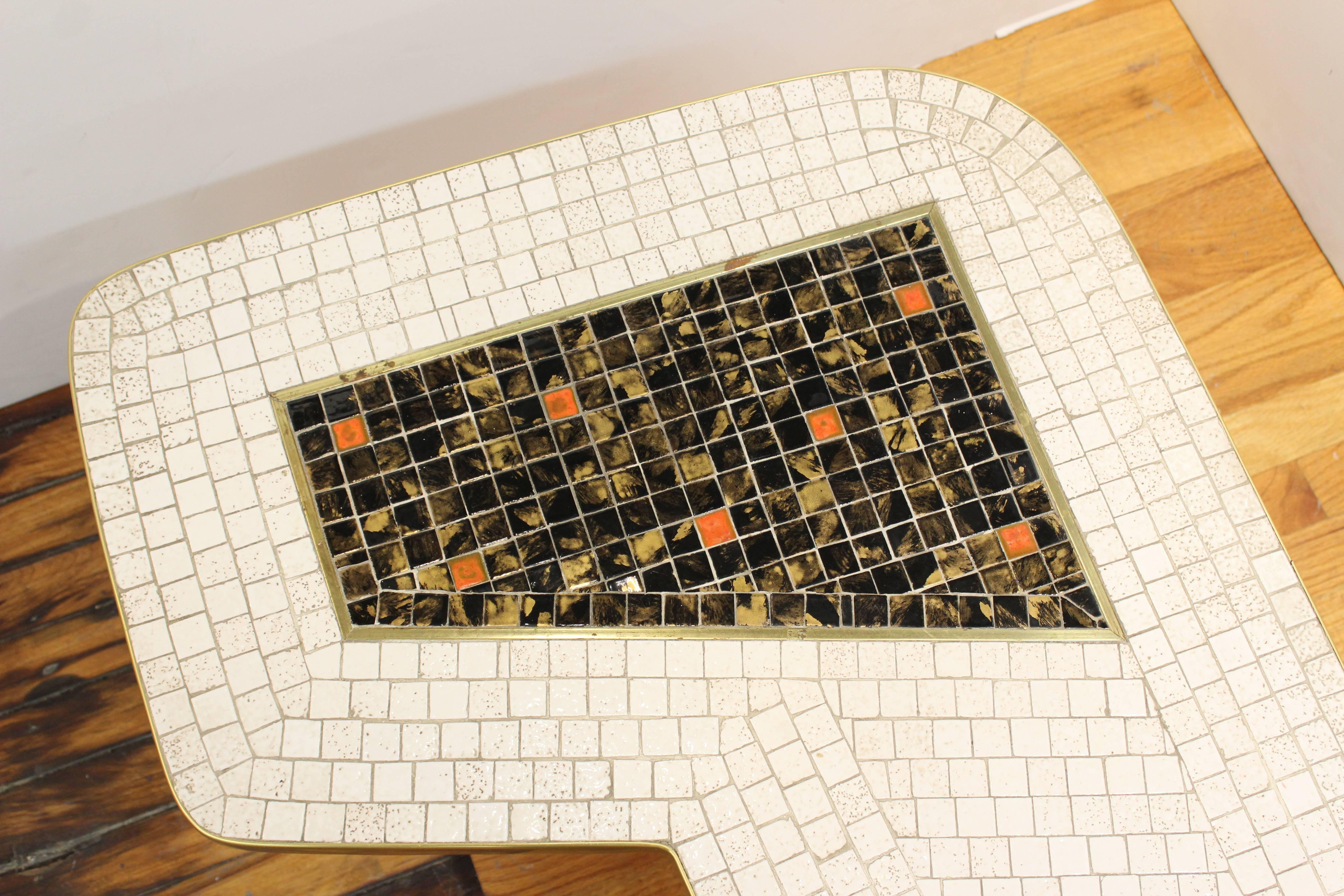 Mid-20th Century Mid-Century Modern Googie Style Mosaic Coffee Table
