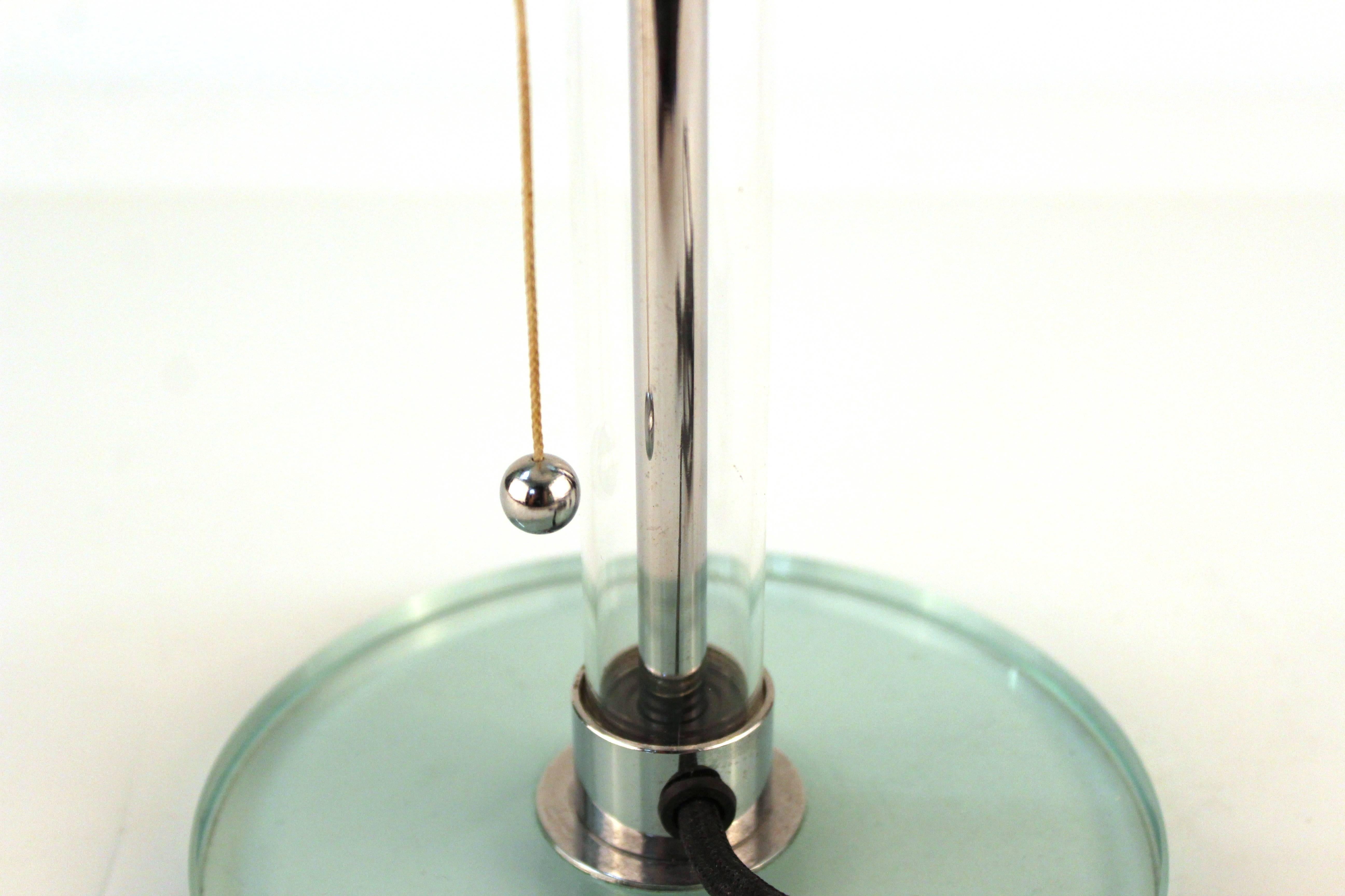 Glass Table Lamp by Wilhelm Wagenfeld