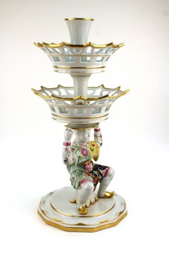 Tobacco Leaf Epergne by Mottahedeh