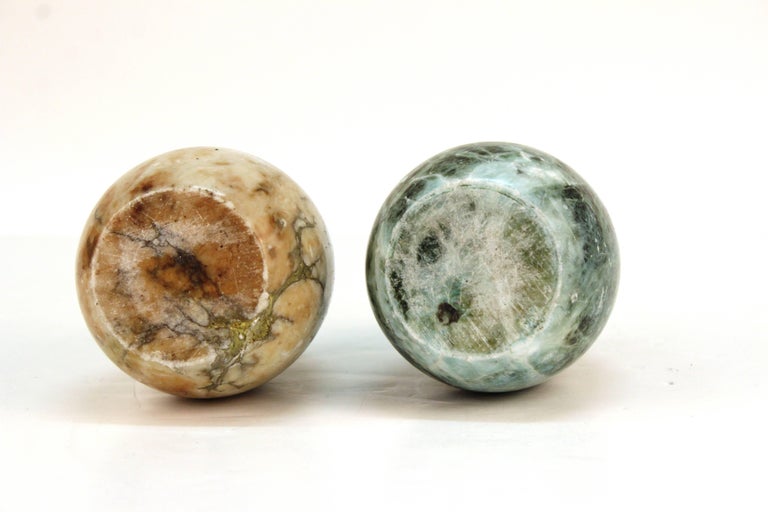Pair of Marbled Stone Paperweights For Sale at 1stDibs