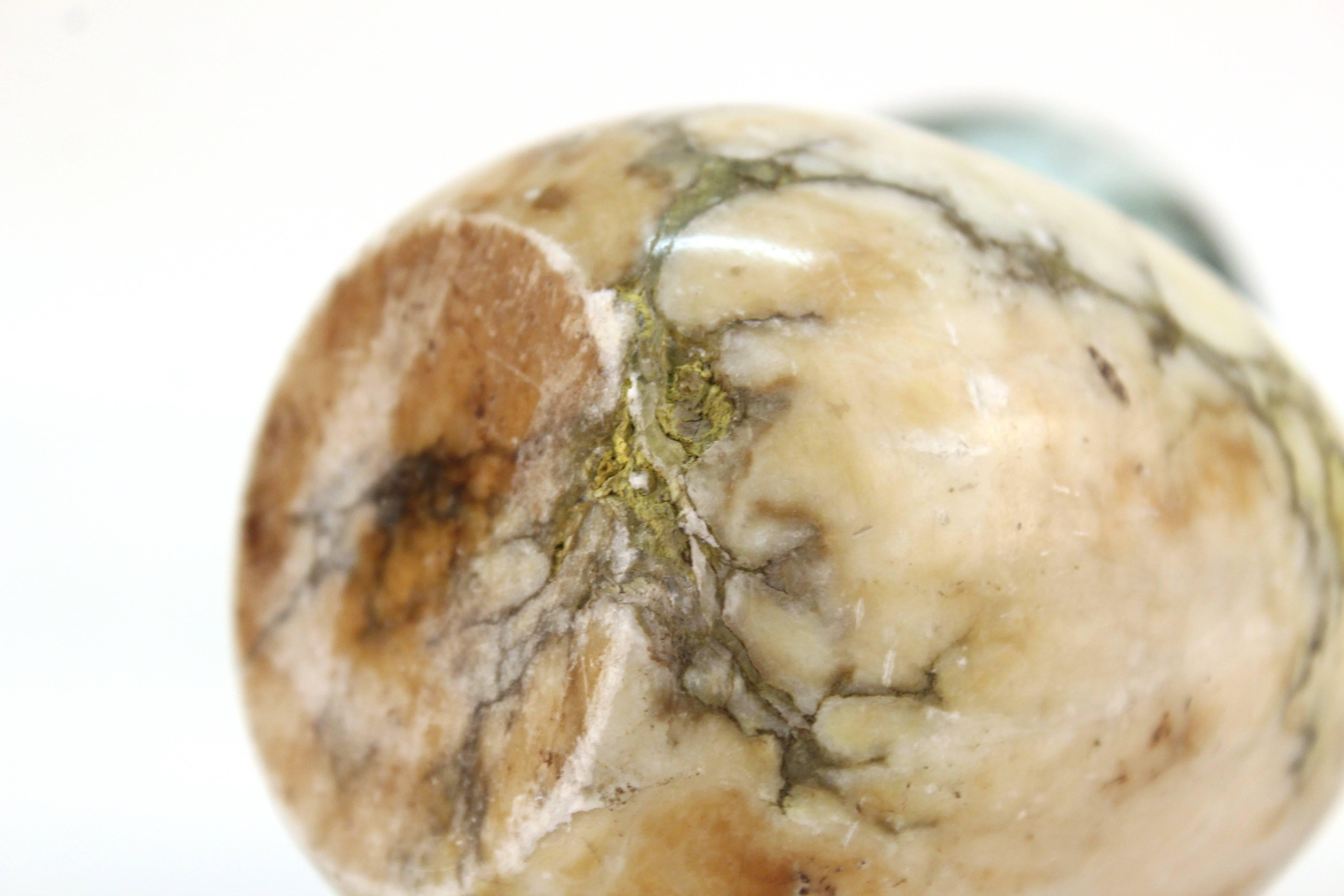 Pair of Marbled Stone Paperweights 2