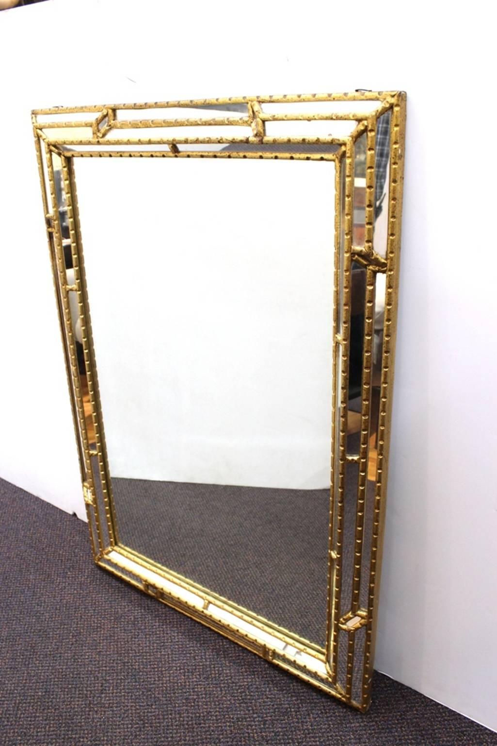 Italian Gilt Framed Venetian Mirror