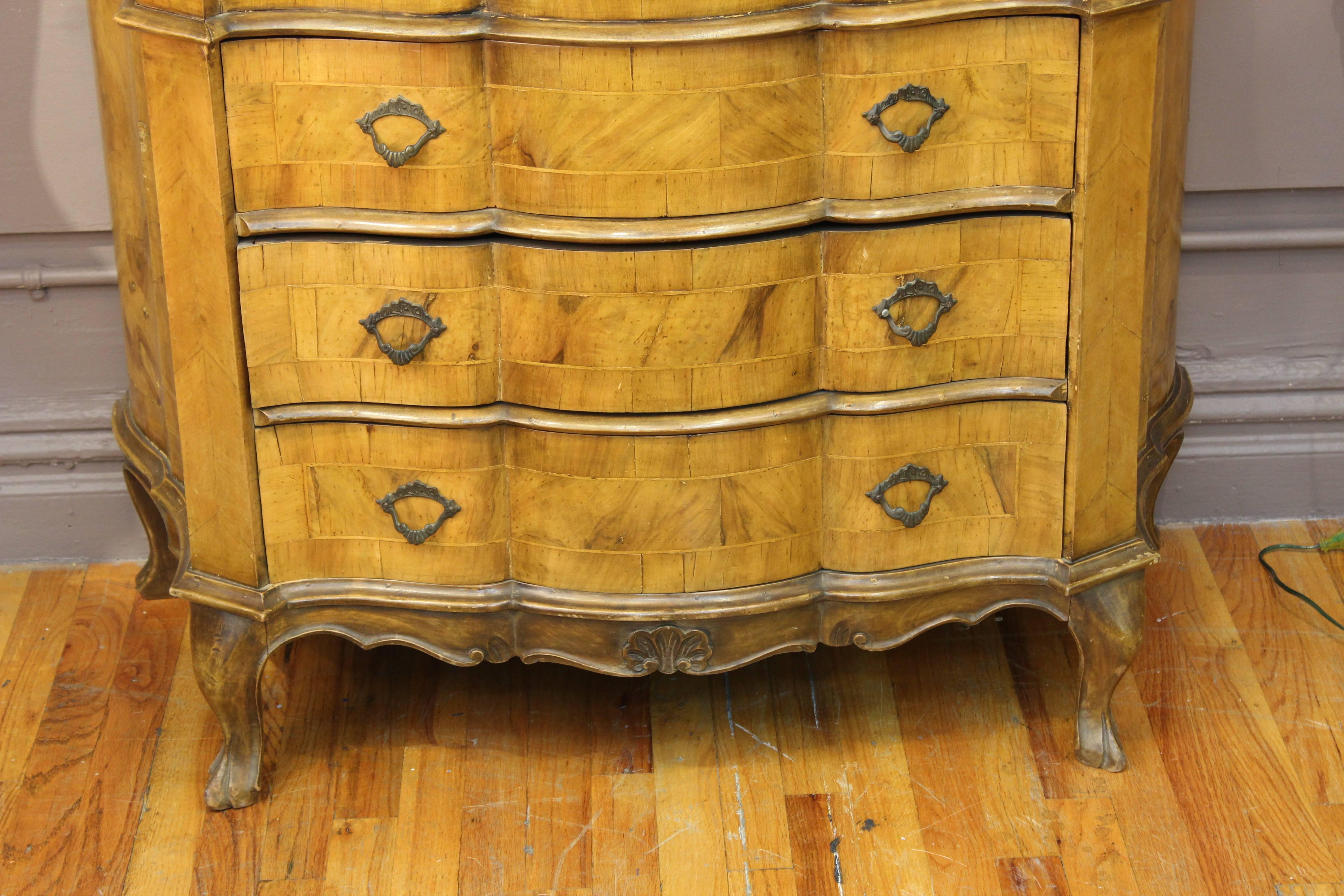 18th Century and Earlier 18th Century Venetian Trumeau Cabinet