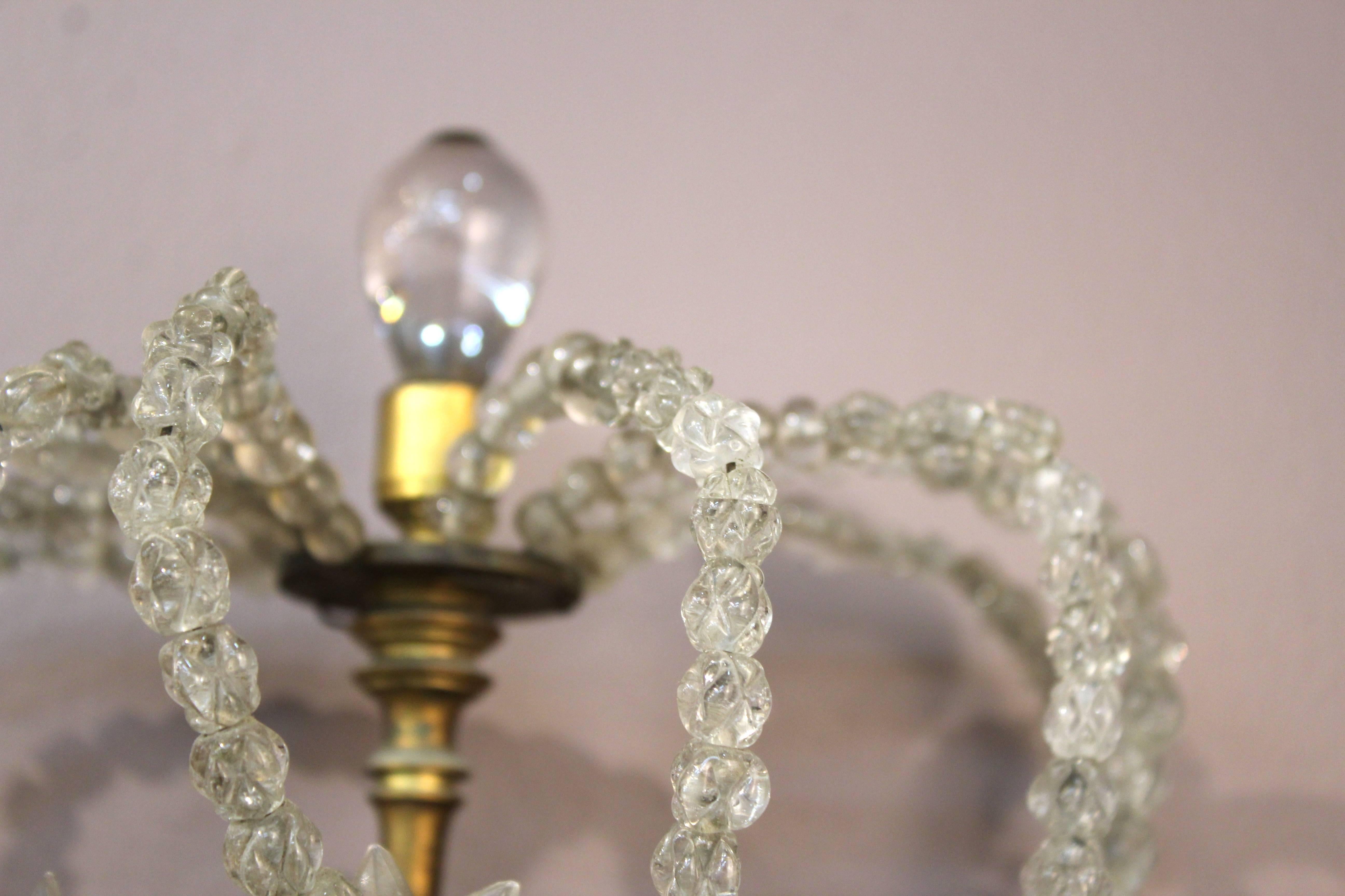 Pair of Decorative Rock Crystal Sconces For Sale 3