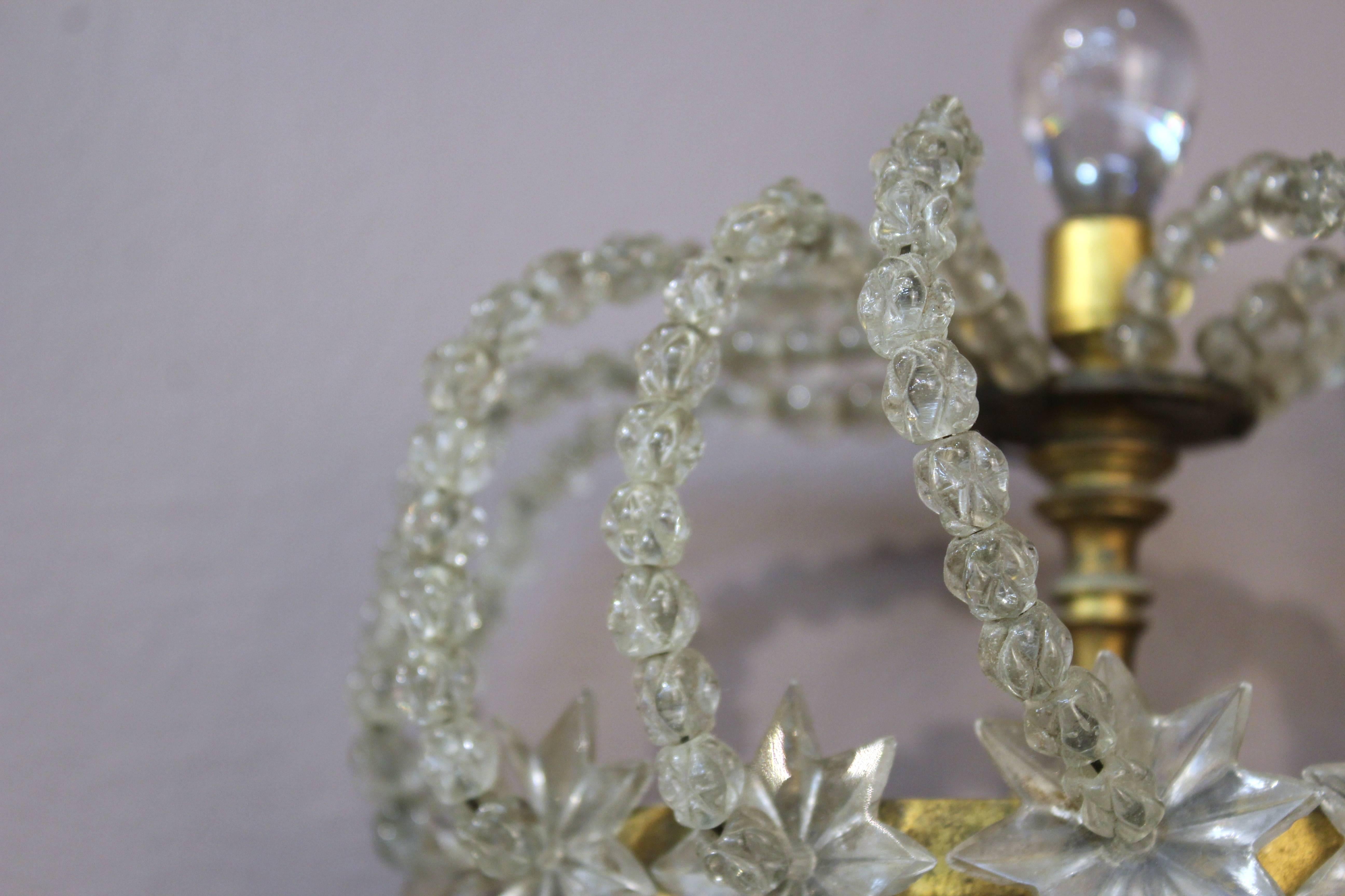 Pair of Decorative Rock Crystal Sconces For Sale 4