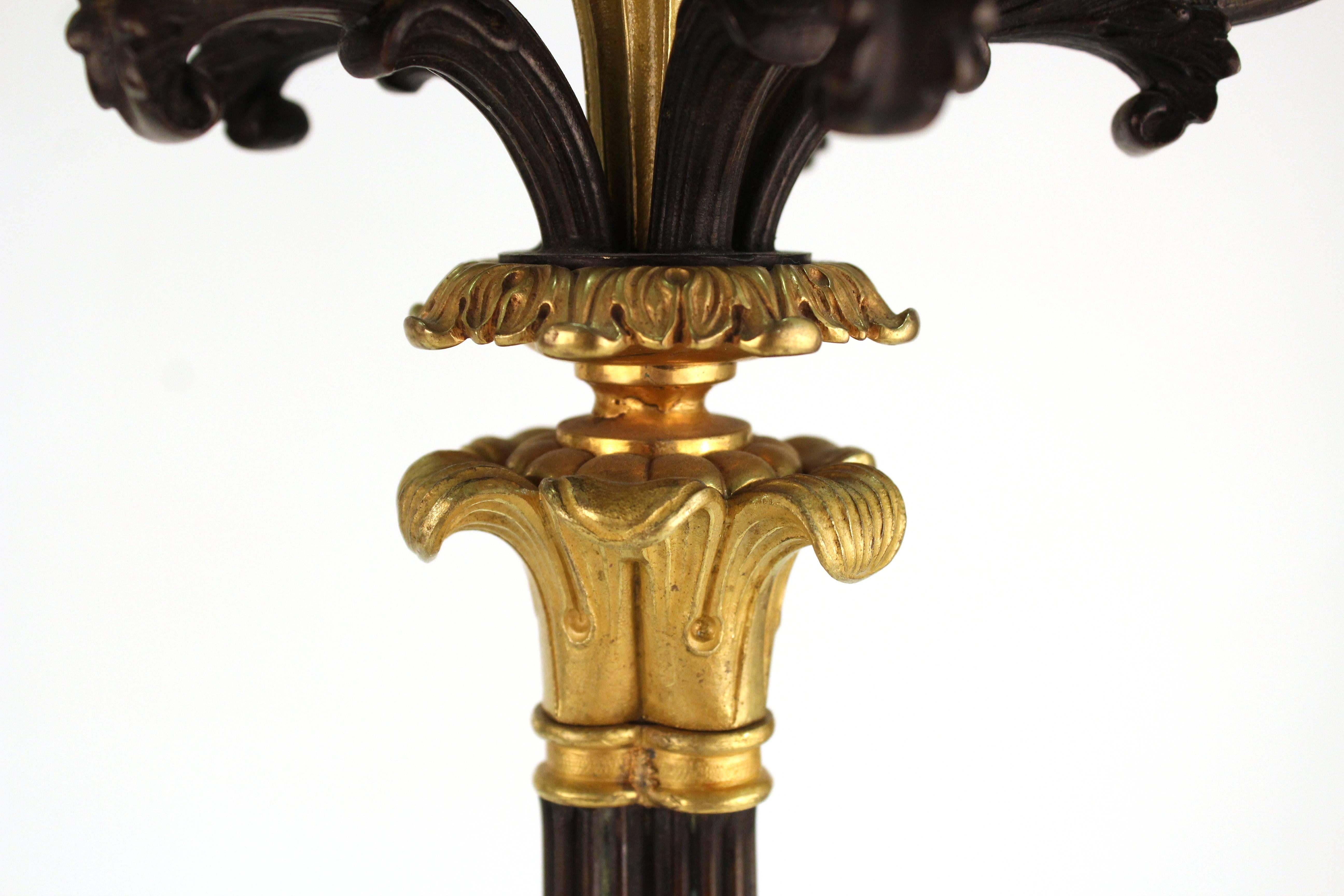 Empire Style Candelabra Table Lamps 2