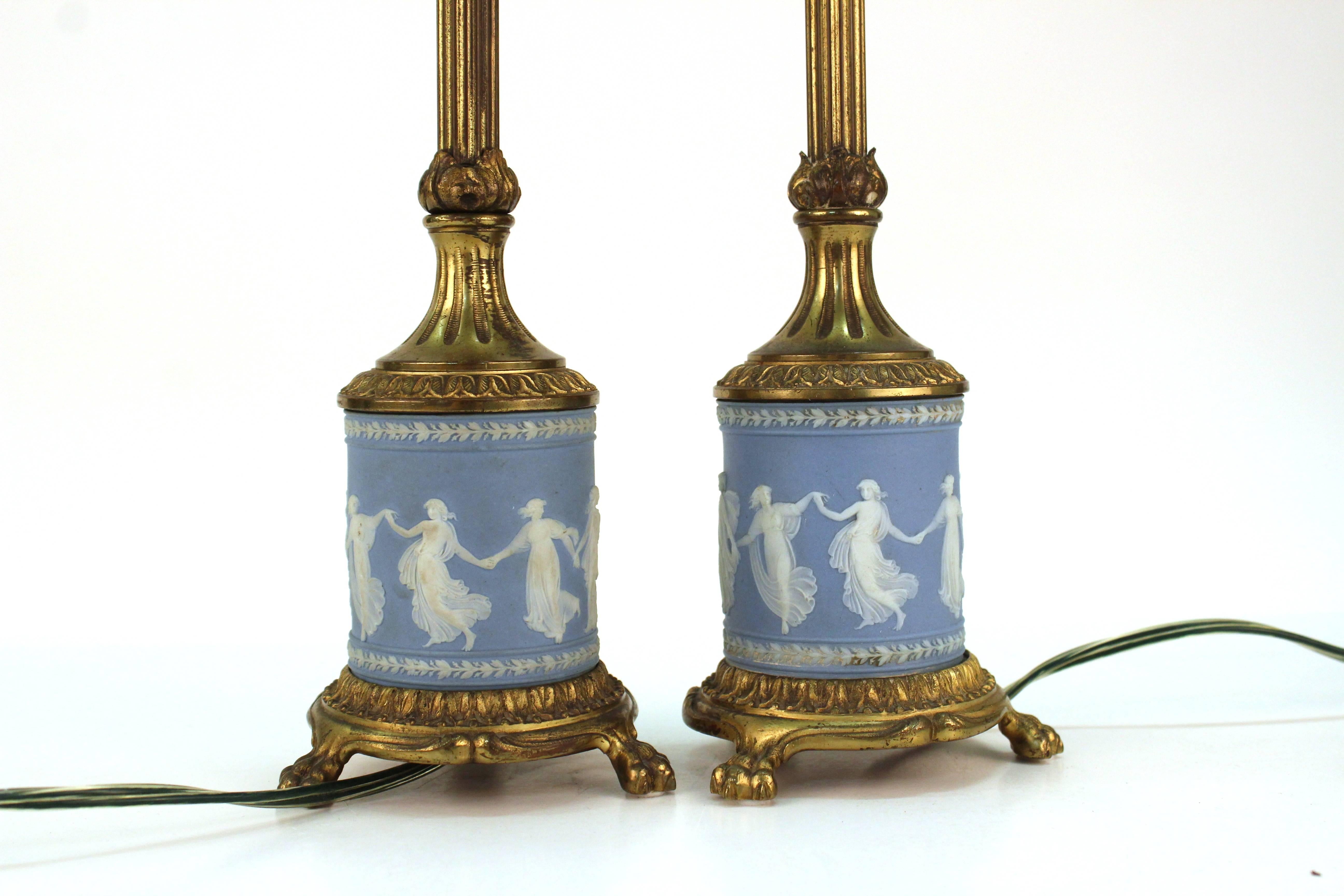 20th Century Pair of Wedgwood Table Lamps