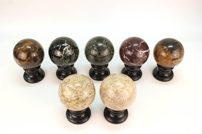 Set of Stone and Marble Balls For Sale at 1stDibs