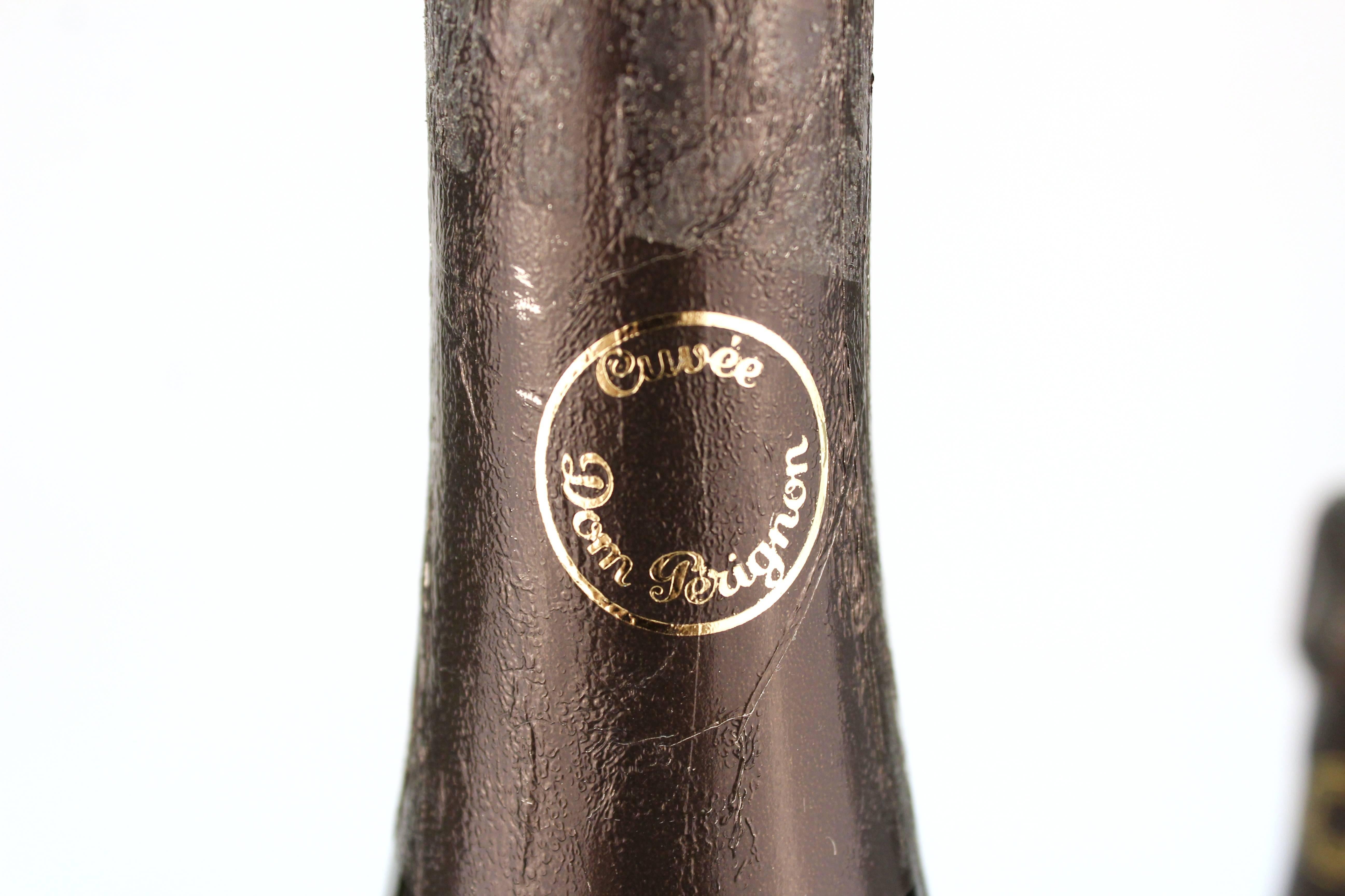 Mid-Century Modern Dom Perignon Advertising Display Champagne Bottles