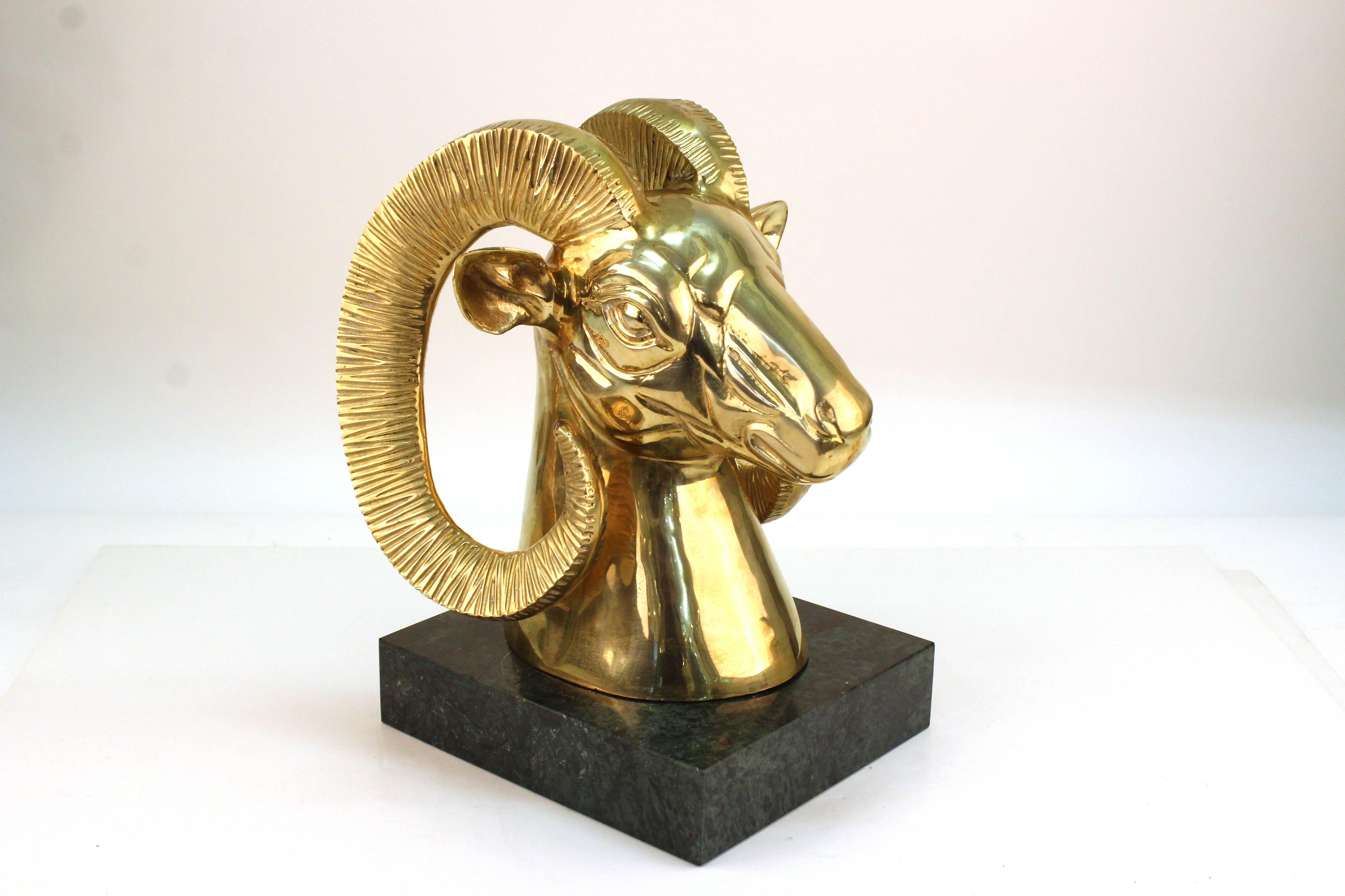 ram head sculpture