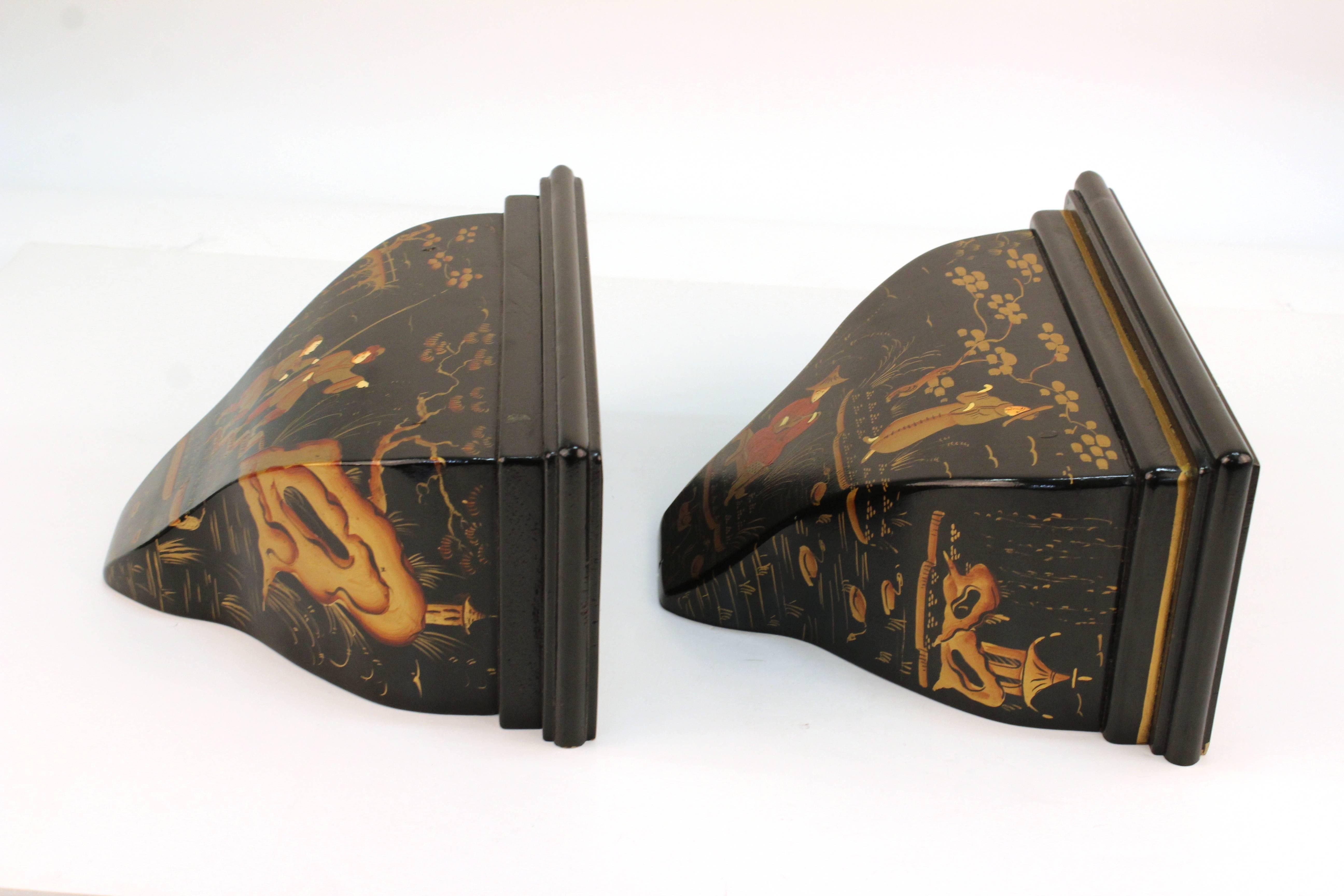 Pair of Chinoiserie Shelves by Don Andres 2