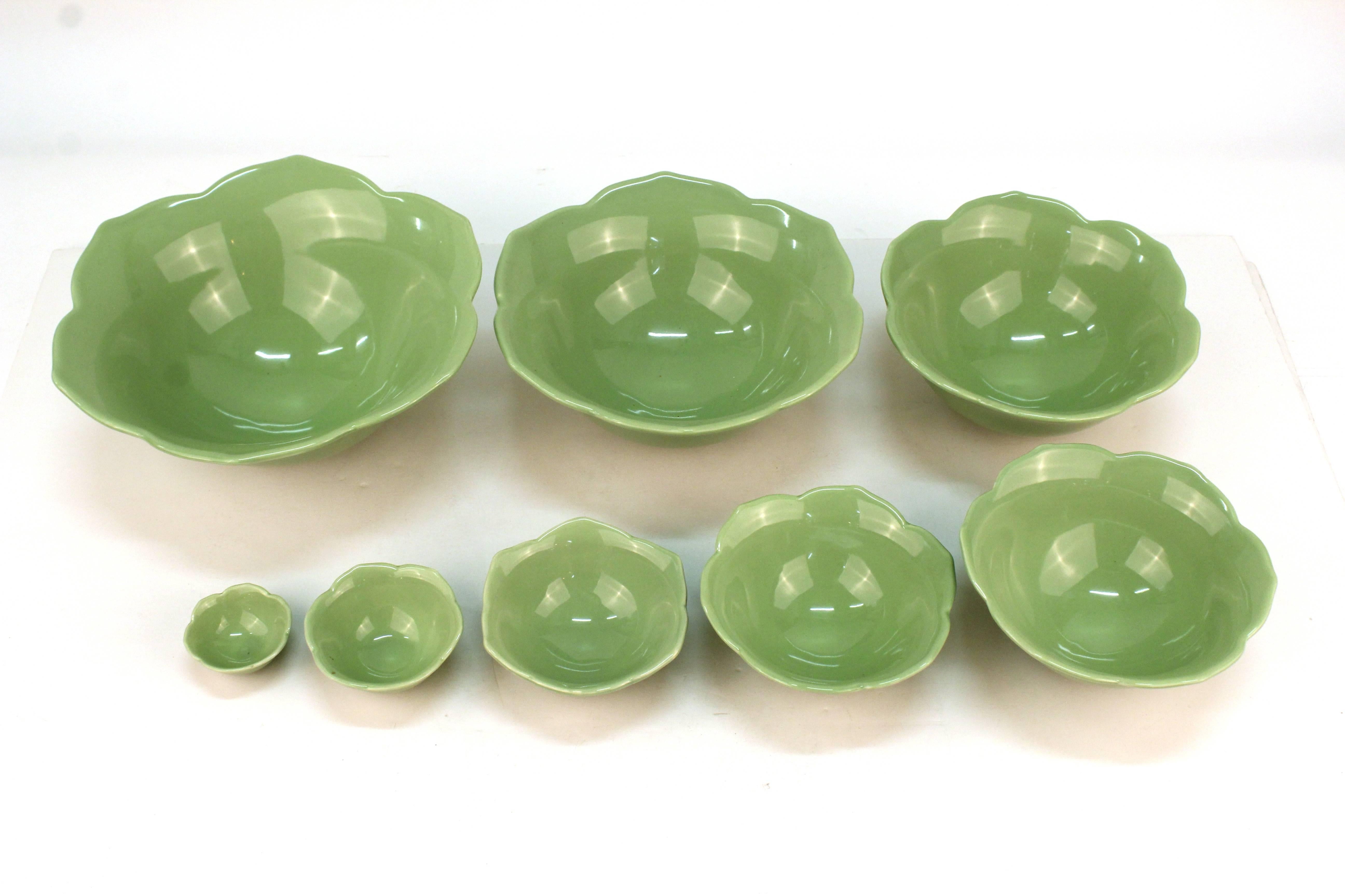 ceramic lettuce leaf bowl