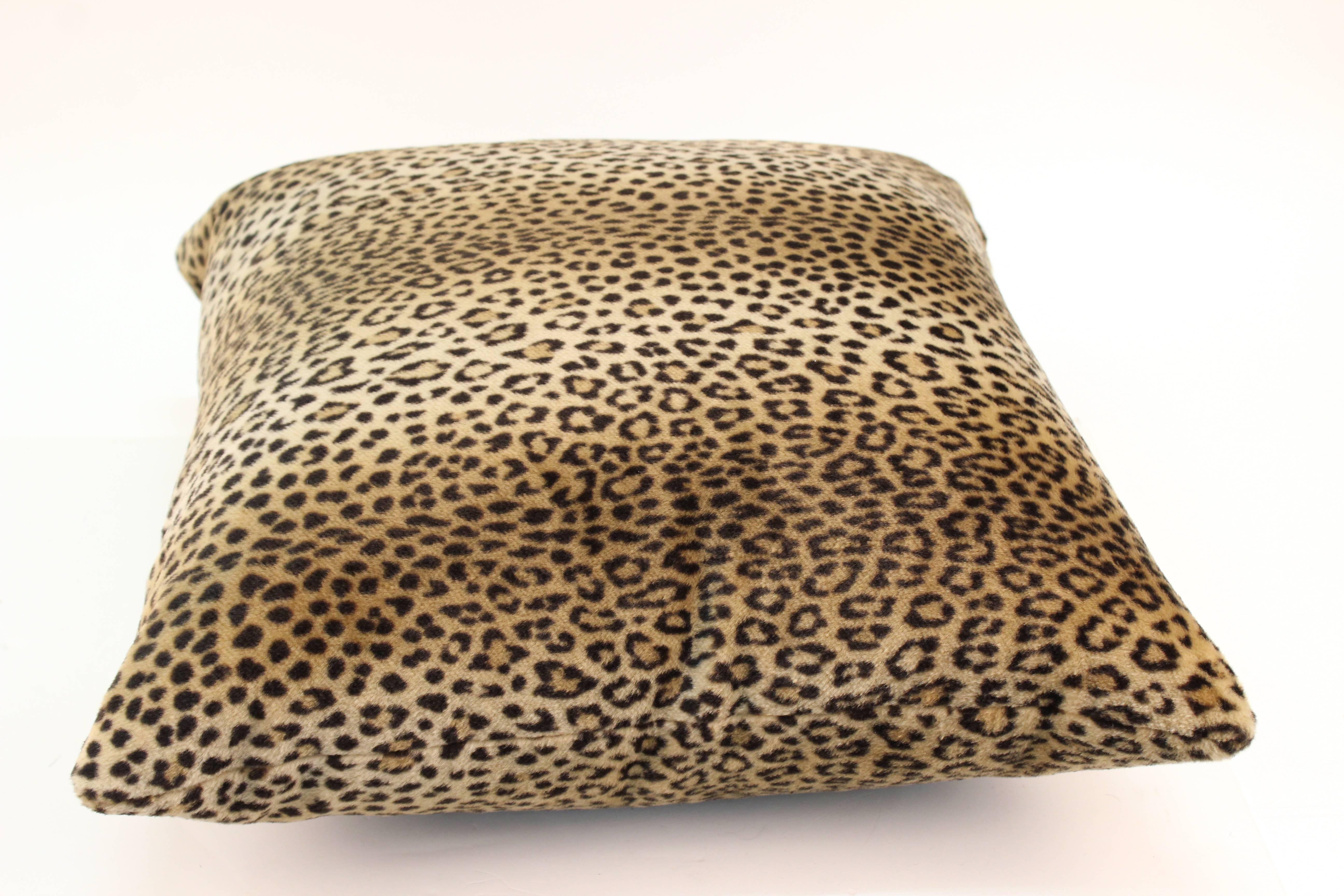 Late 20th Century Four Leopard Print Pillows