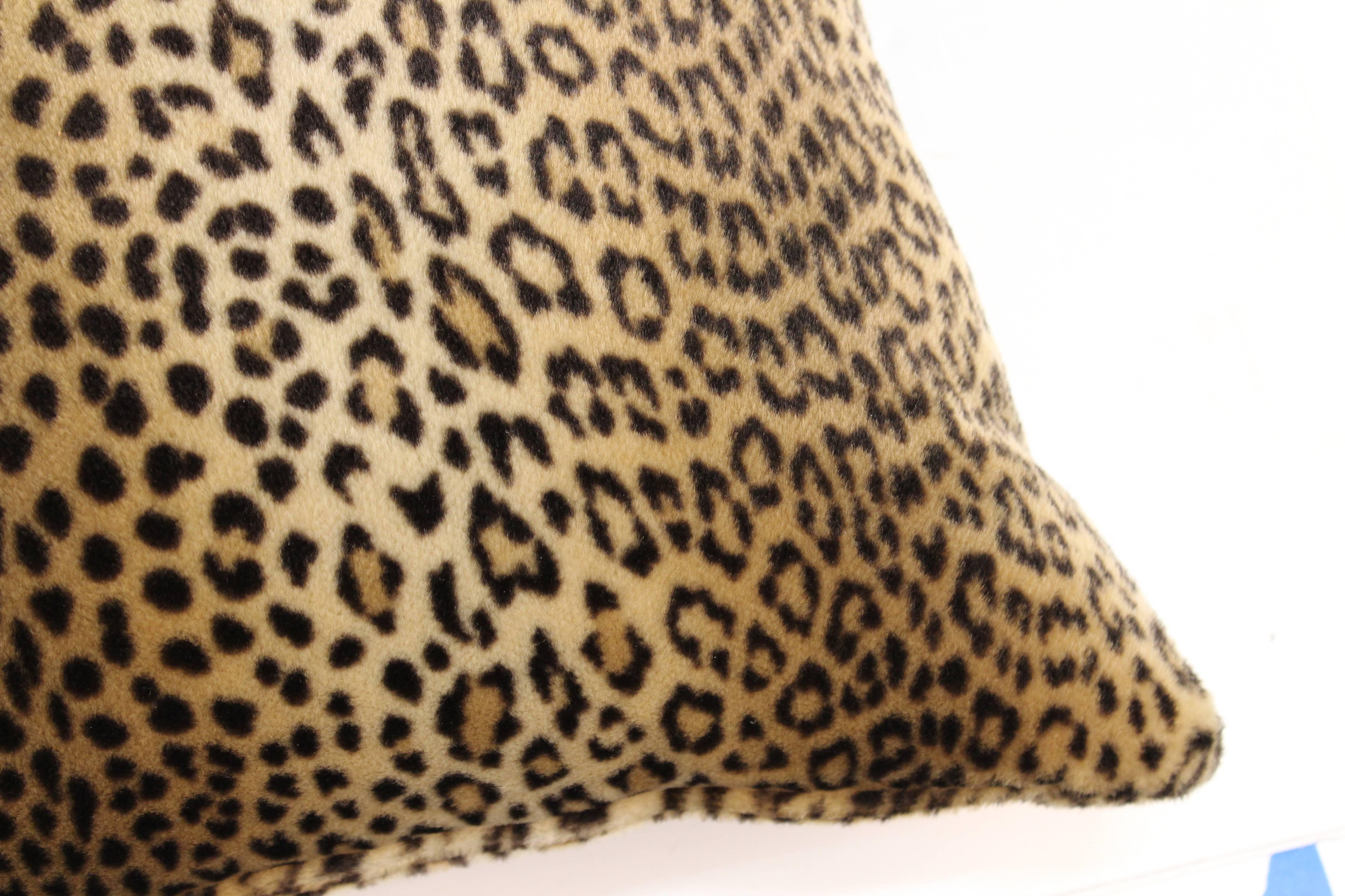 Hollywood Regency Four Leopard Print Pillows