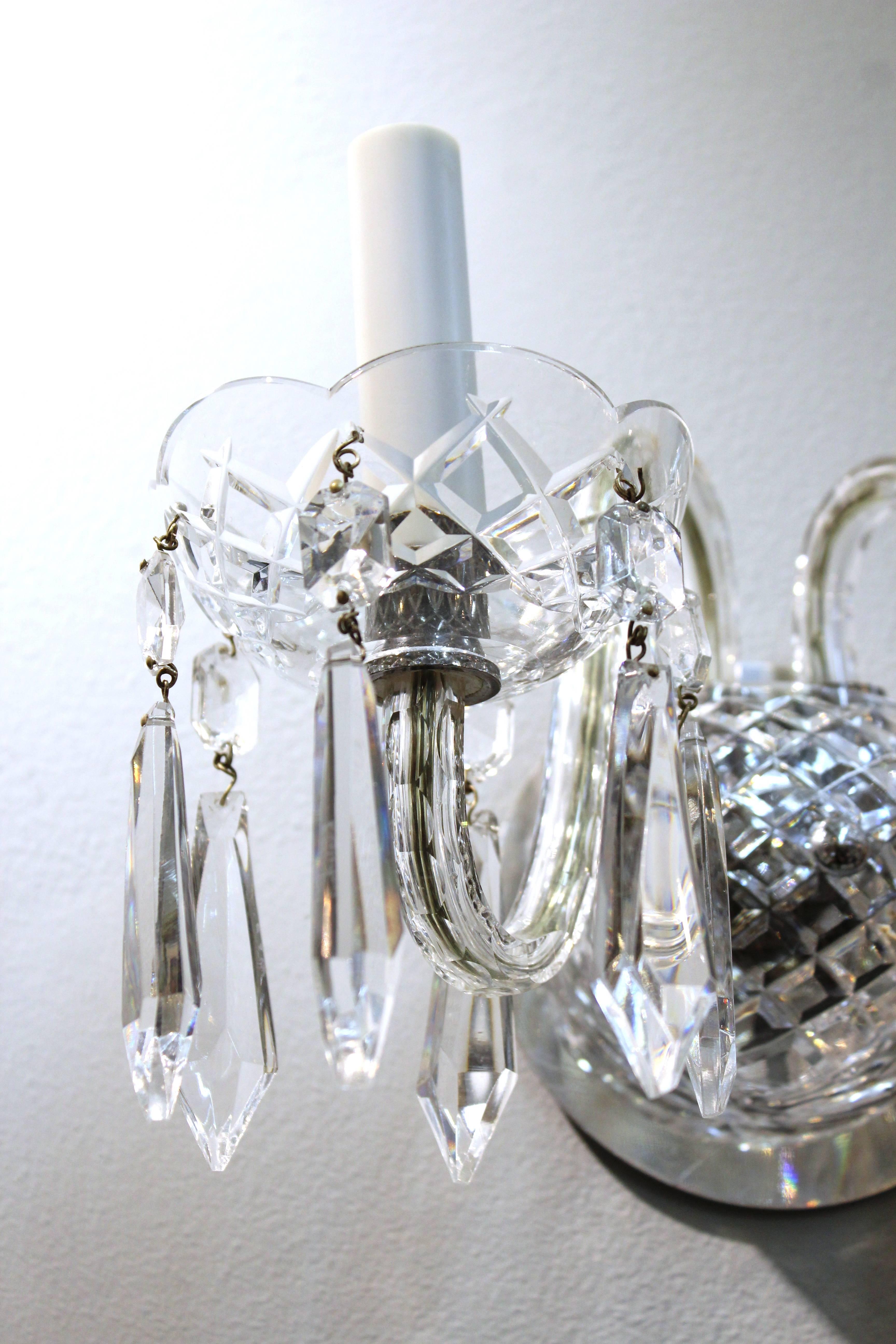 waterford crystal wall sconces