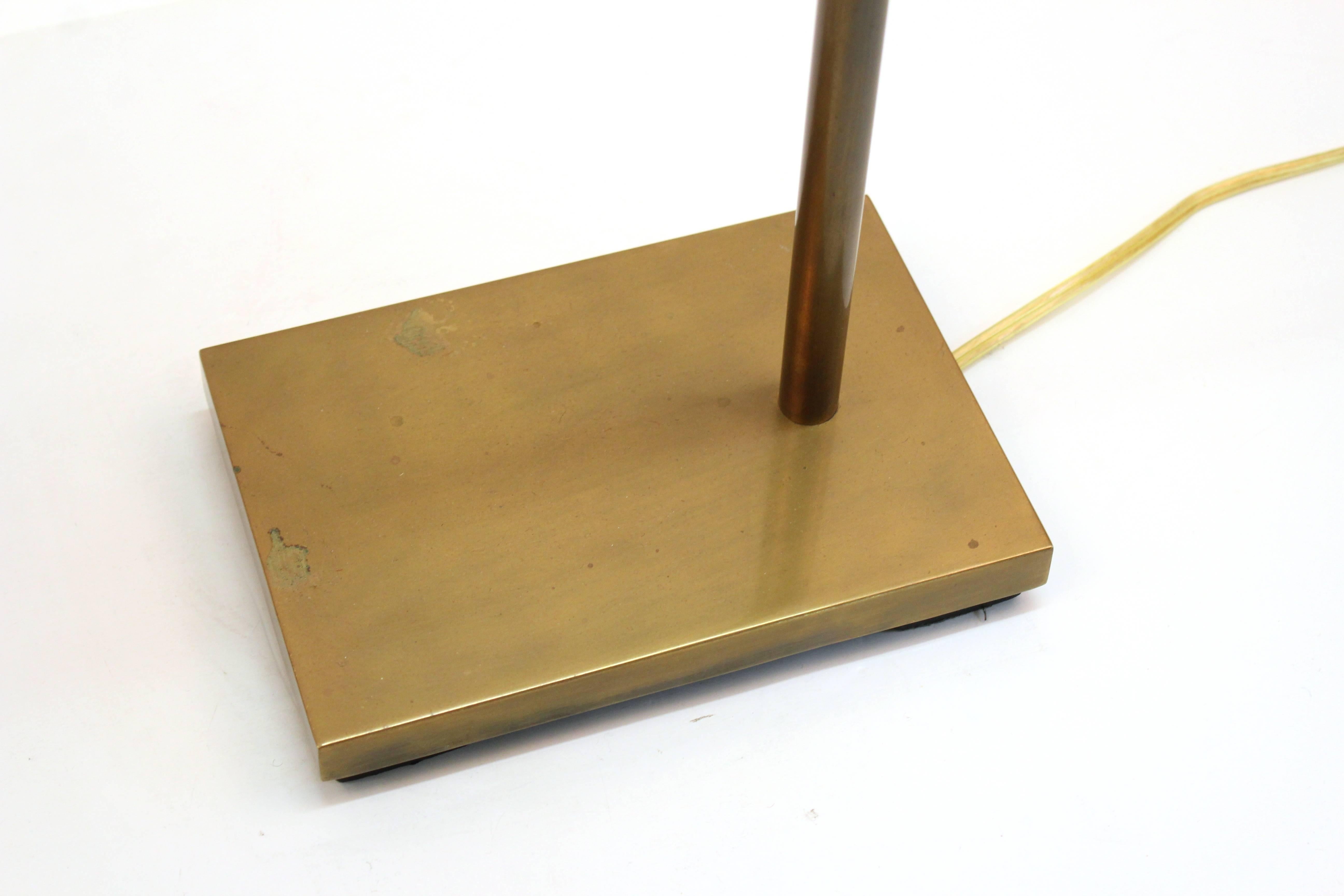 Brass Reading Floor Lamp by Koch and Lowy 3
